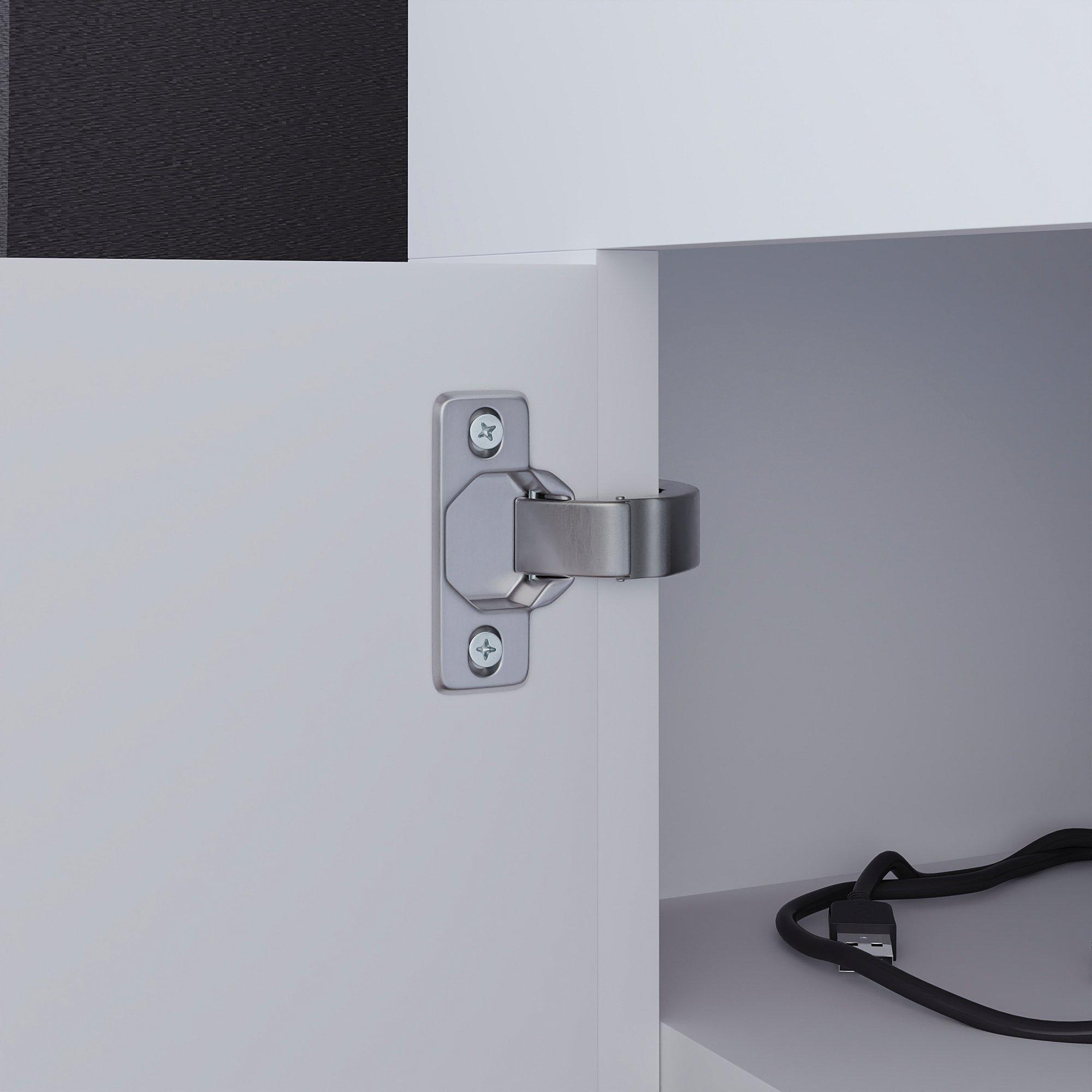 White - Lassic - Vida Designs Eclipse 2 Door 1 Drawer LED TV Unit - 7