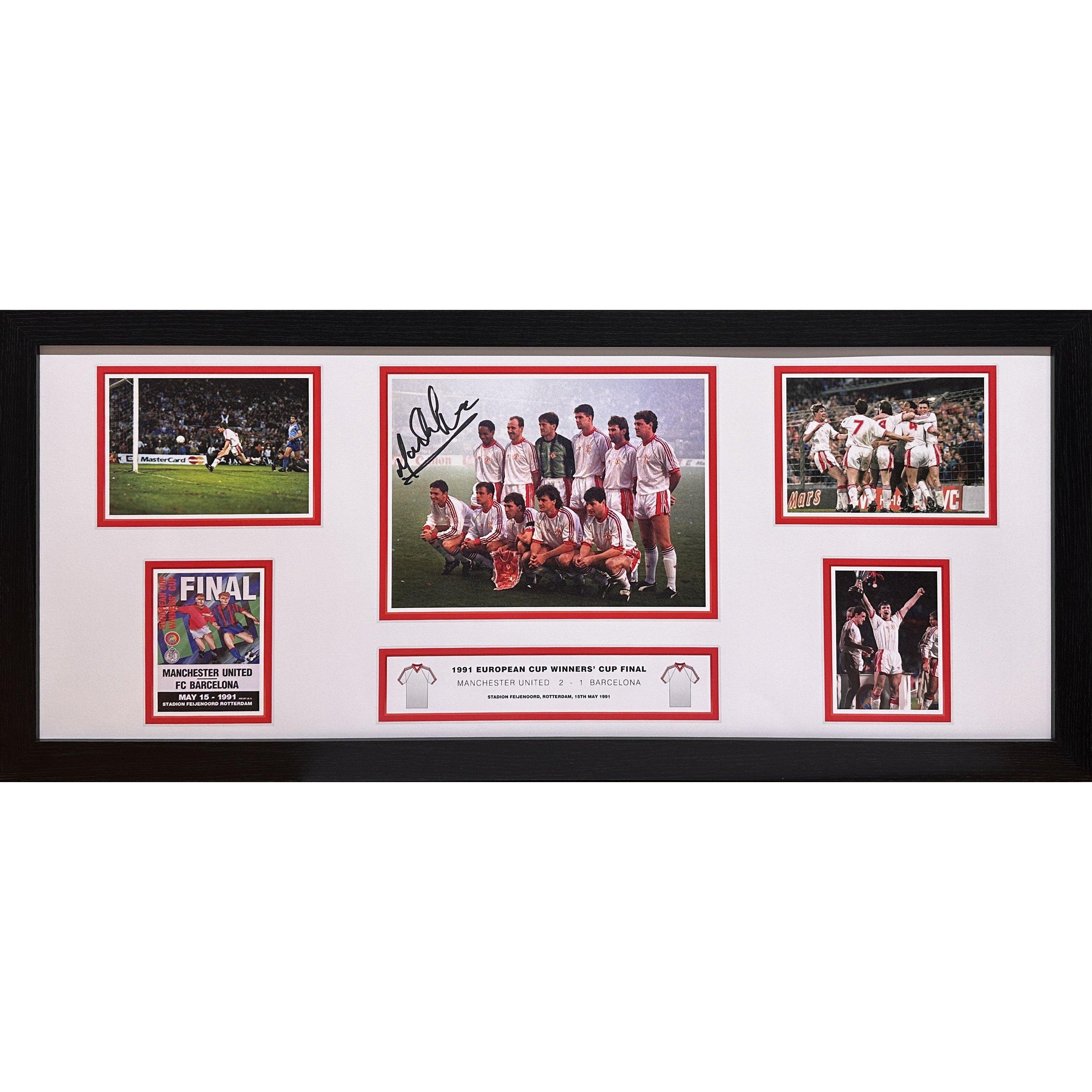 Allstarsignings Ltd  Mark Hughes Signed Manchester United Storyboard - Red