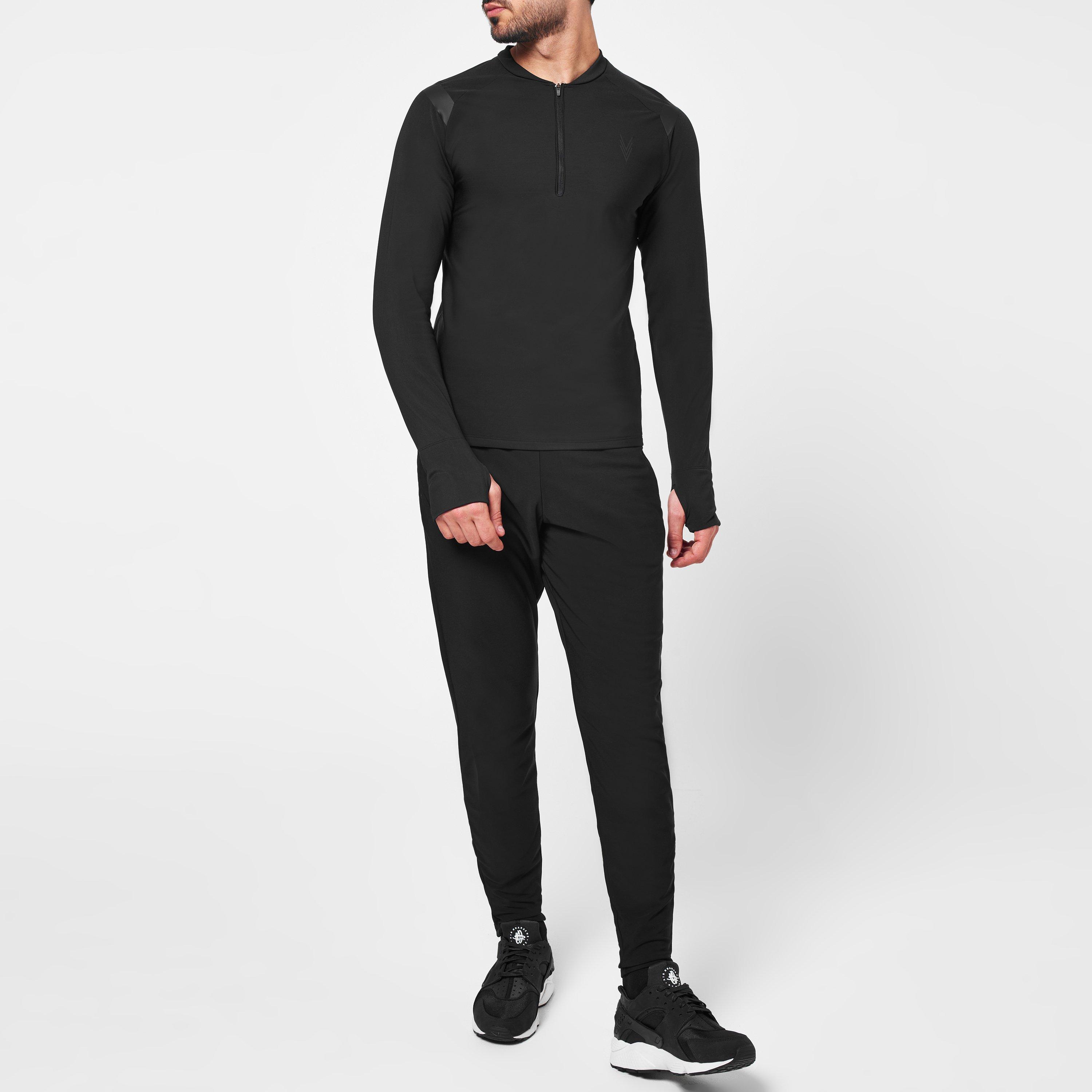Black - Certified Sports - Midlayer Zip Neck - 2