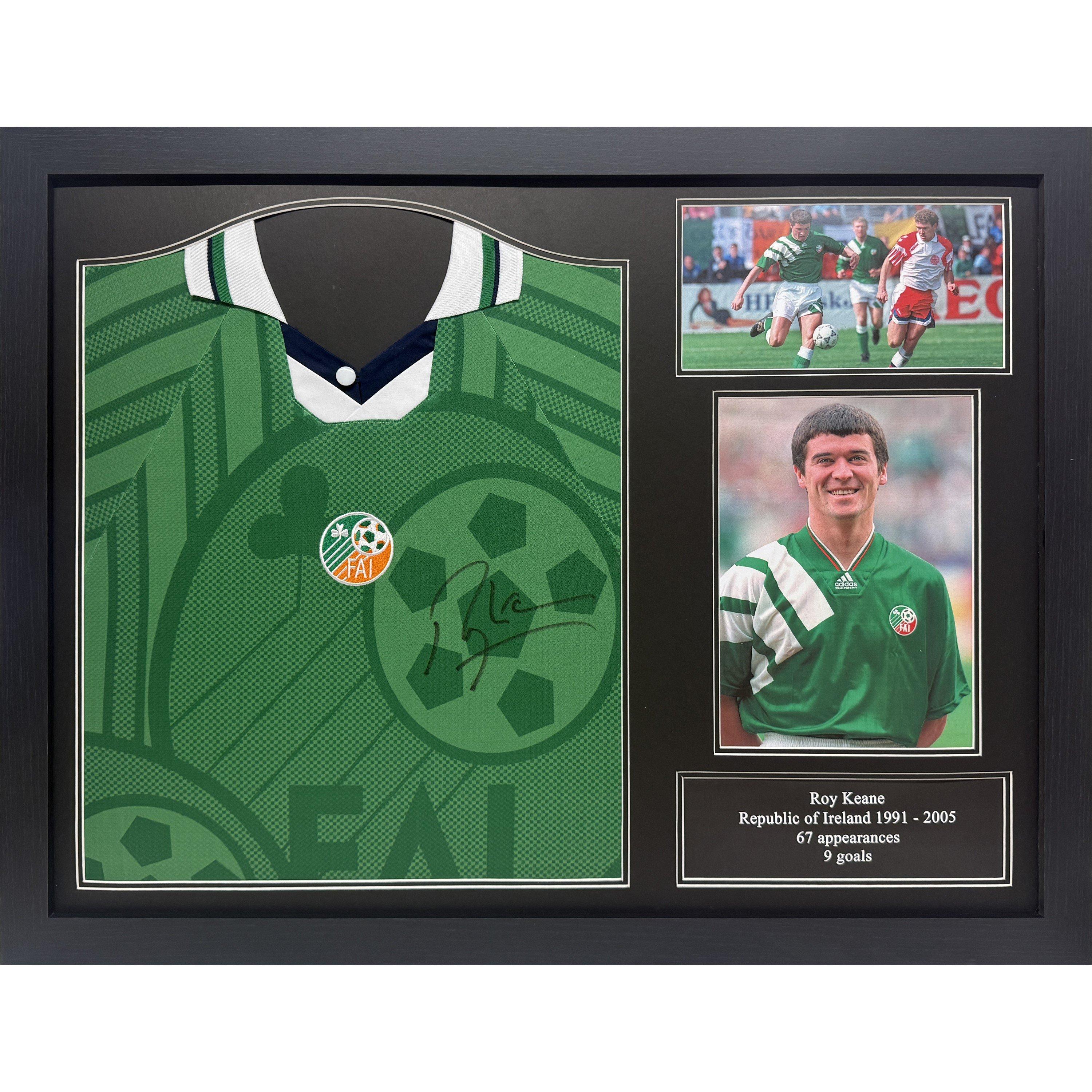 Green - AllStarSignings Ltd - Roy Keane signed Ireland shirt - 1