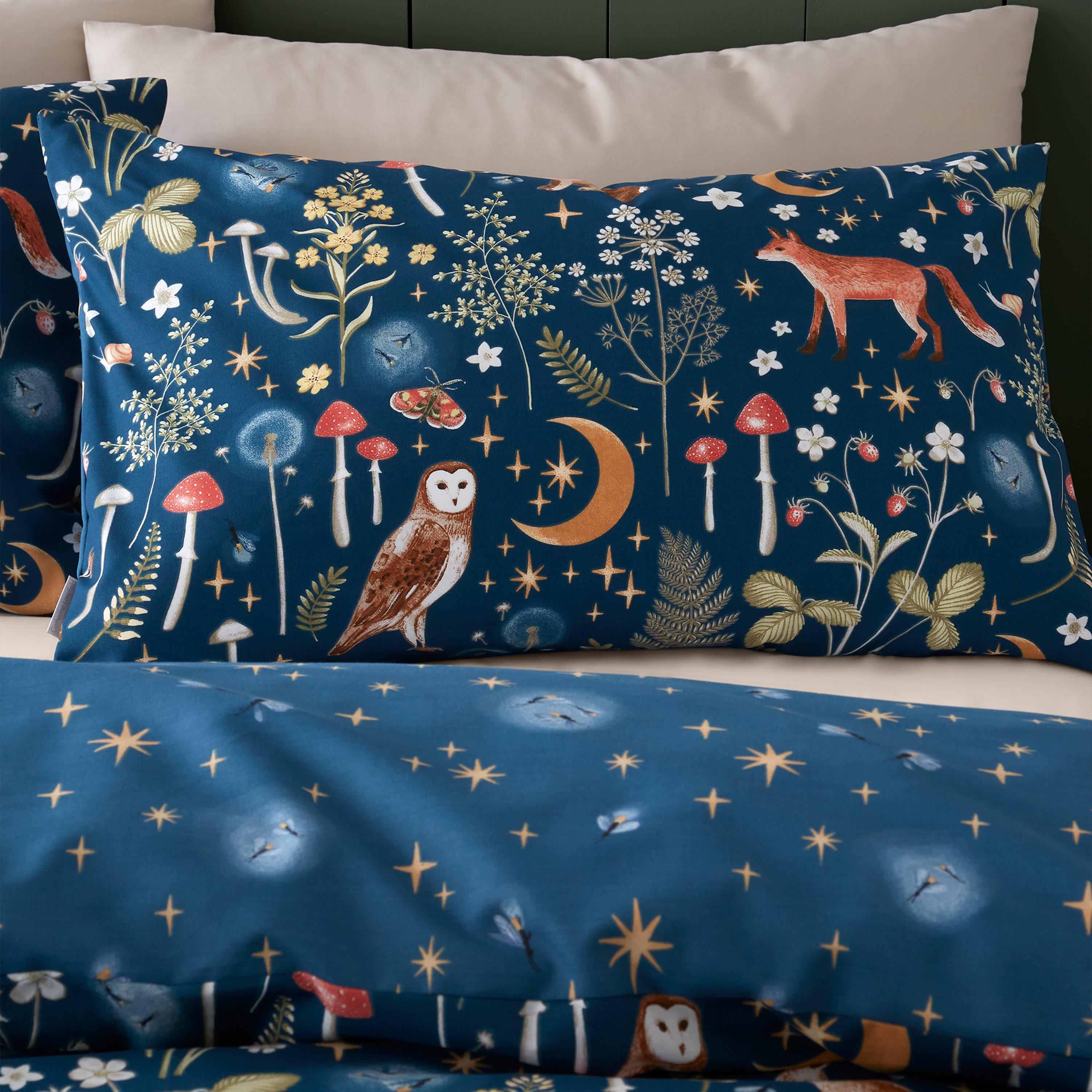 Navy Blue - Catherine Lansfield - Enchanted Twilight Reversible Duvet Cover Set - 3