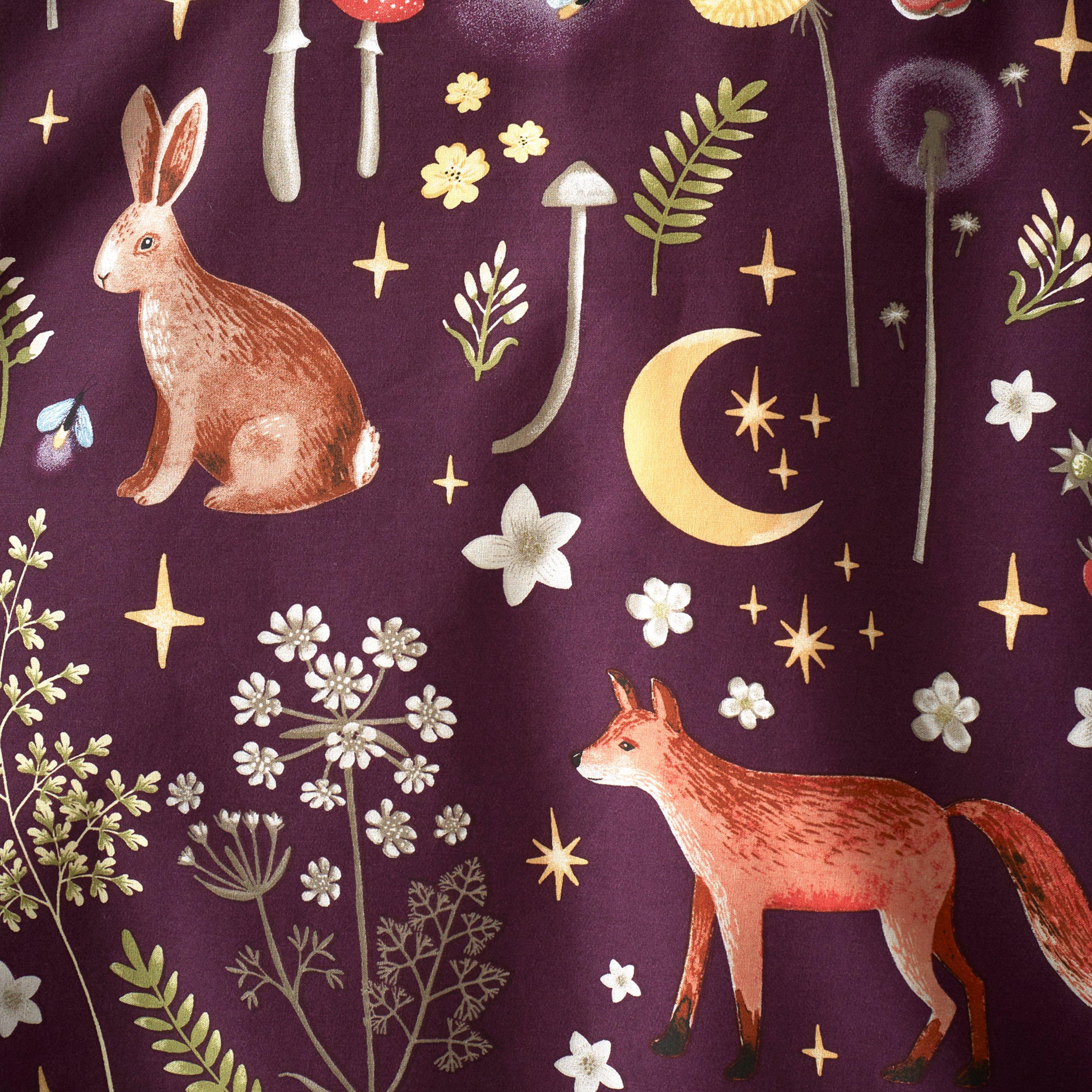 Plum - Catherine Lansfield - Enchanted Twilight Reversible Duvet Cover Set - 5