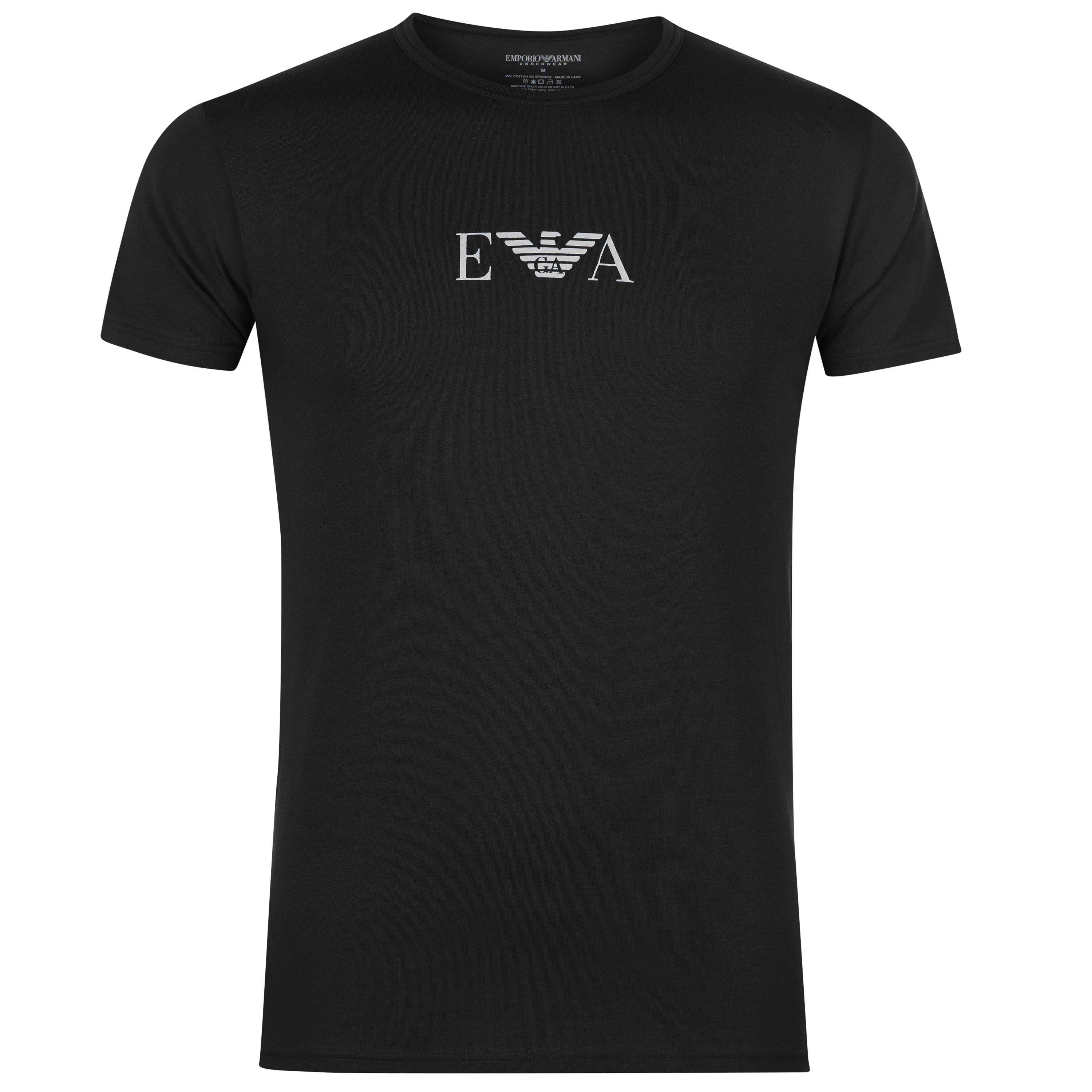 Black - Emporio Armani - Chest Logo T Shirt - 1