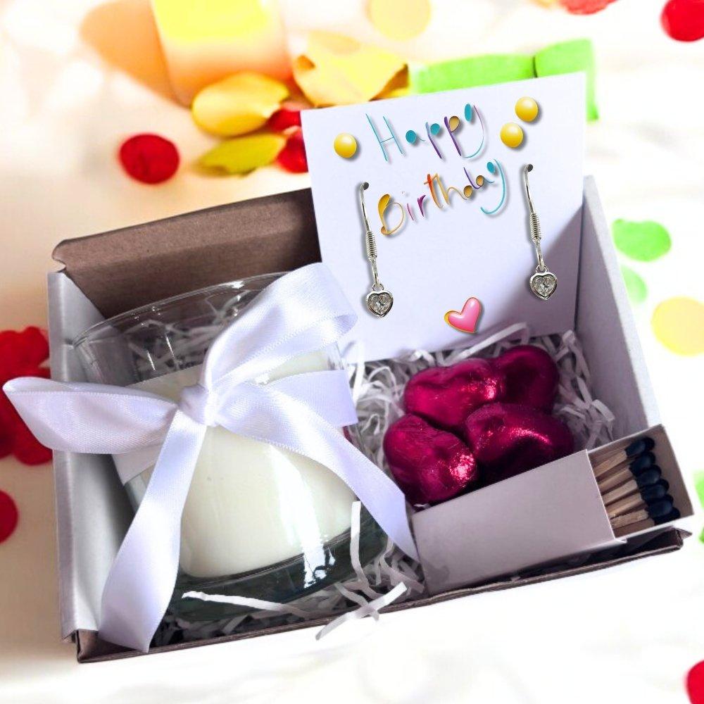 White - Aye Do Gifts - Happy Birthday Party Earrings Gift Hamper 3555 - 1