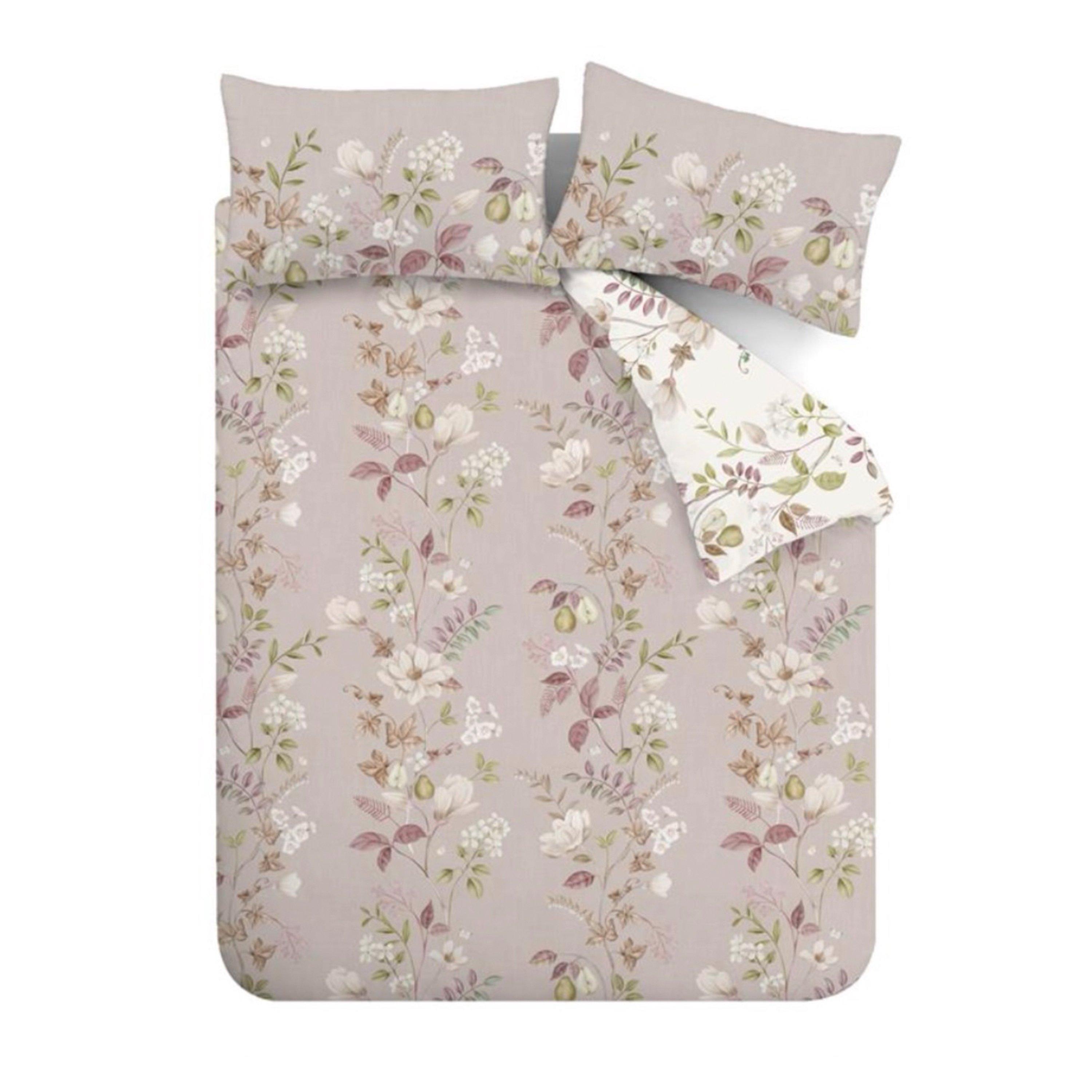 Blush - Bianca - Francesca Floral 200 TC Cotton Duvet Cover Set - 6