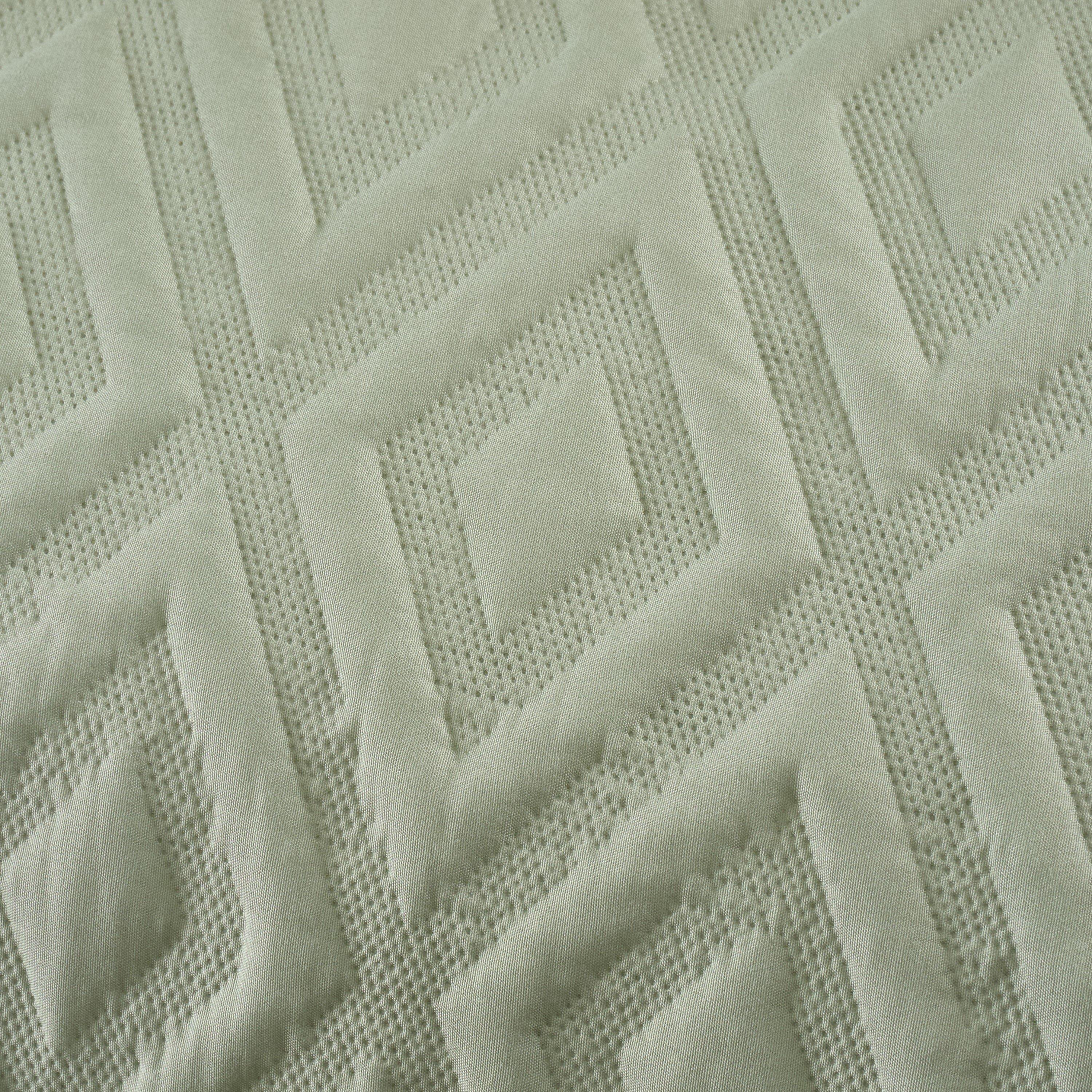 Sage - Catherine Lansfield - Jacob Geo Soft Touch Duvet Cover Set - 4