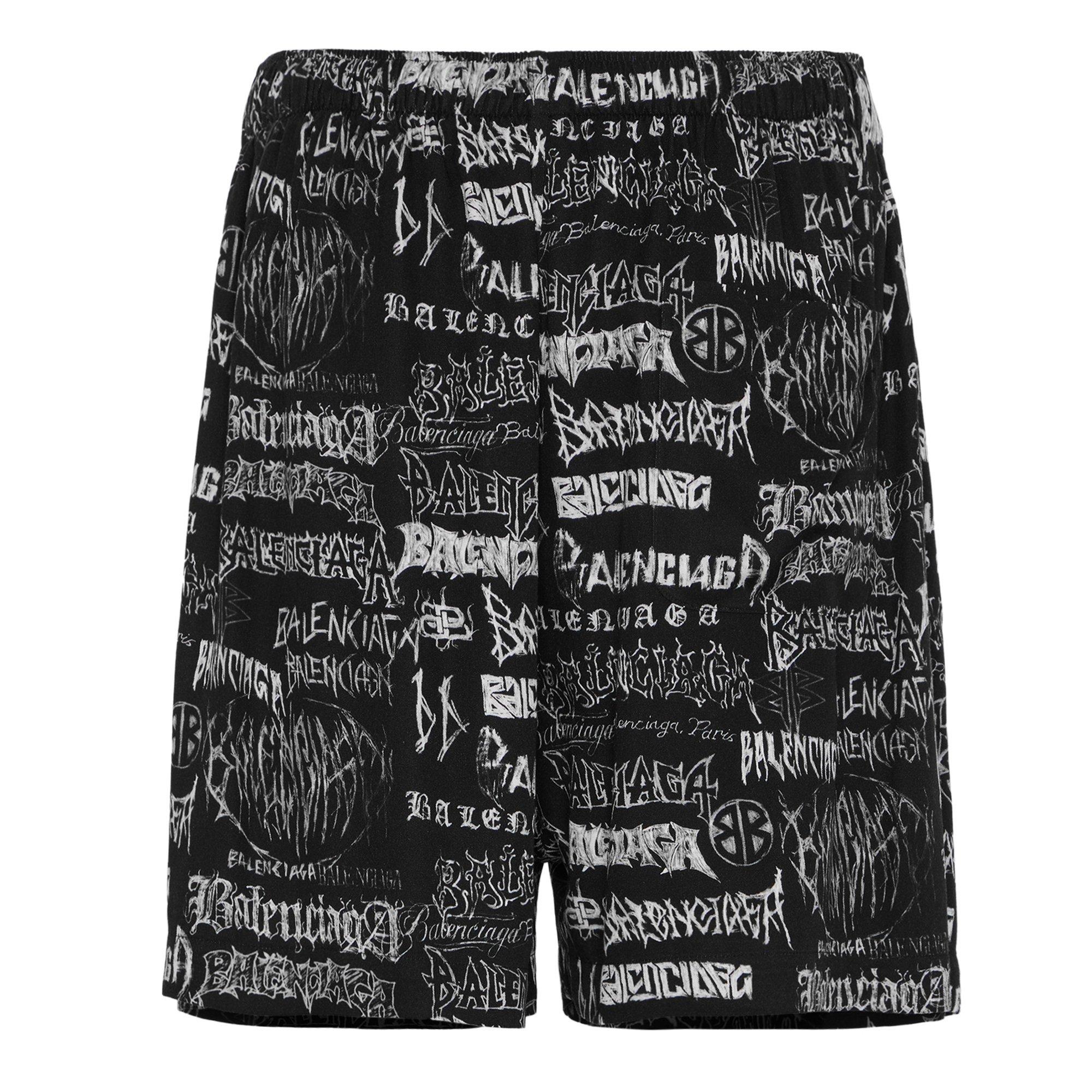 Black - Balenciaga - Metal Pyjama Shorts - 2