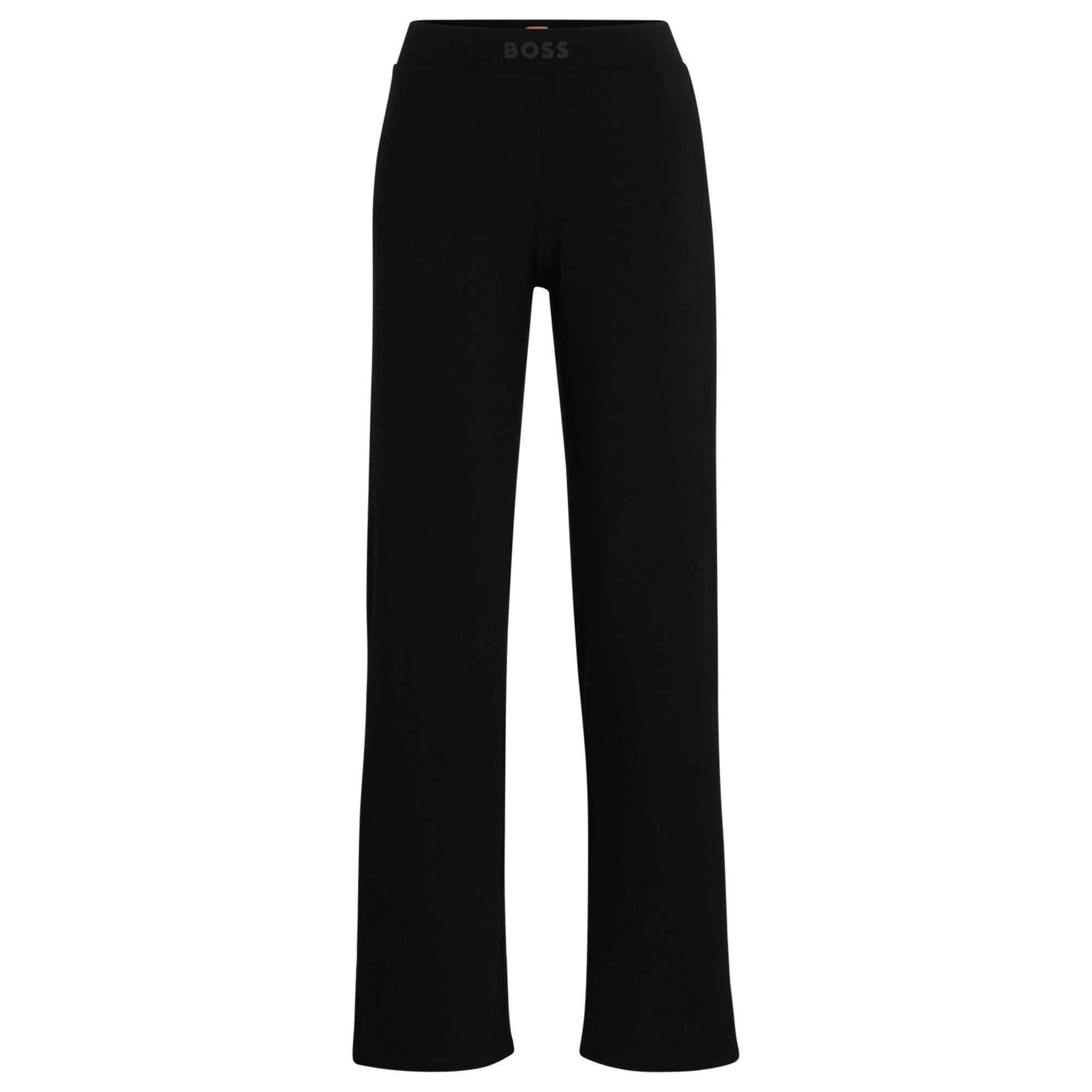Black - Boss - Women's STMT Luxurious Stretch Blend Pyjama Trousers - 7