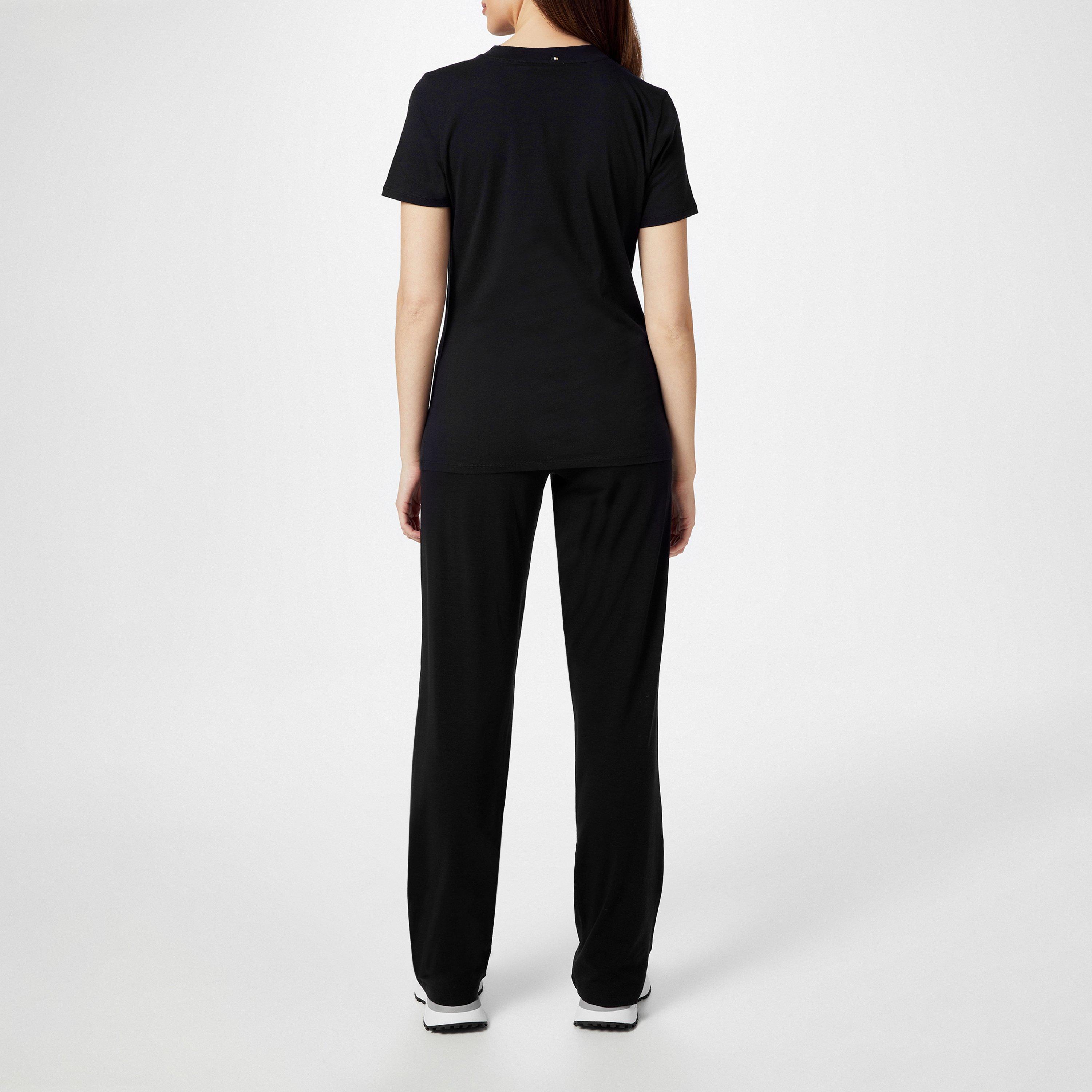 Black - Boss - Women's STMT Luxurious Stretch Blend Pyjama Trousers - 3