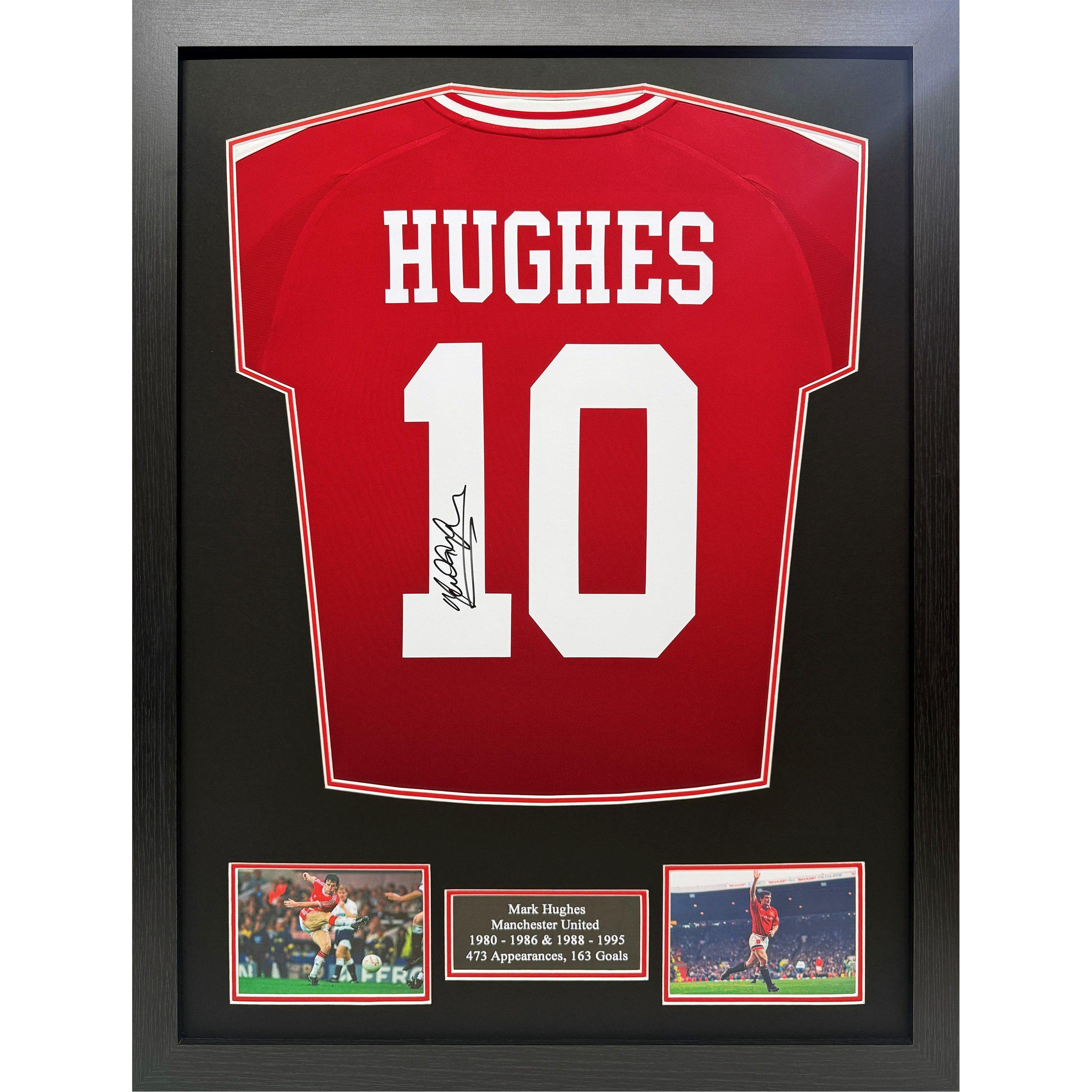 Manchester United Fc  Mark Hughes Signed Manchester United Shirt - Red