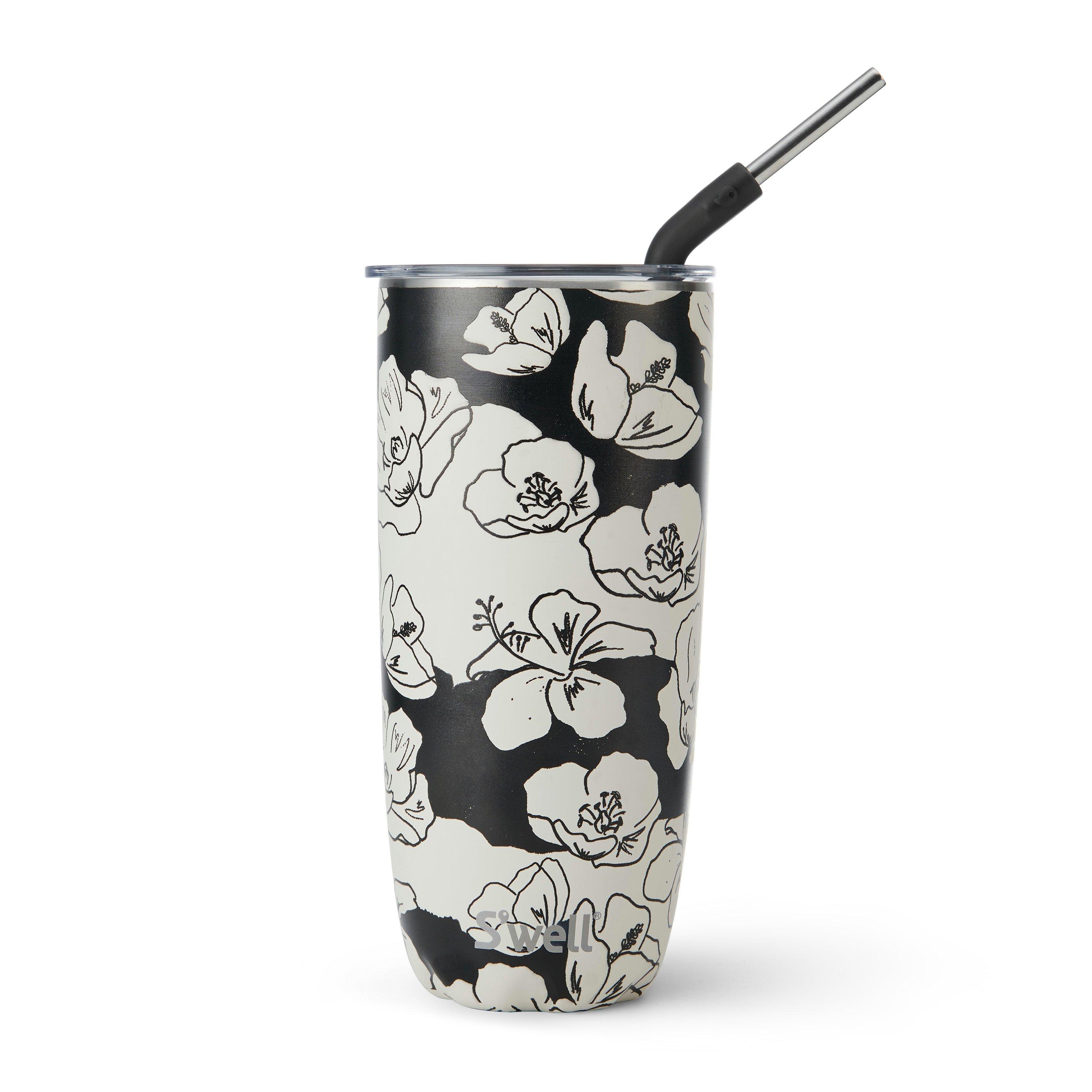 White/Black - Swell - Charcoal Bloom Tumbler 700ml - 1