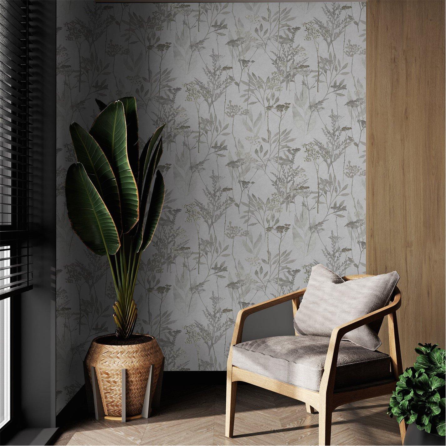 Neutral - Superfresco Easy - Solstice Neutral Floral Wallpaper - 2