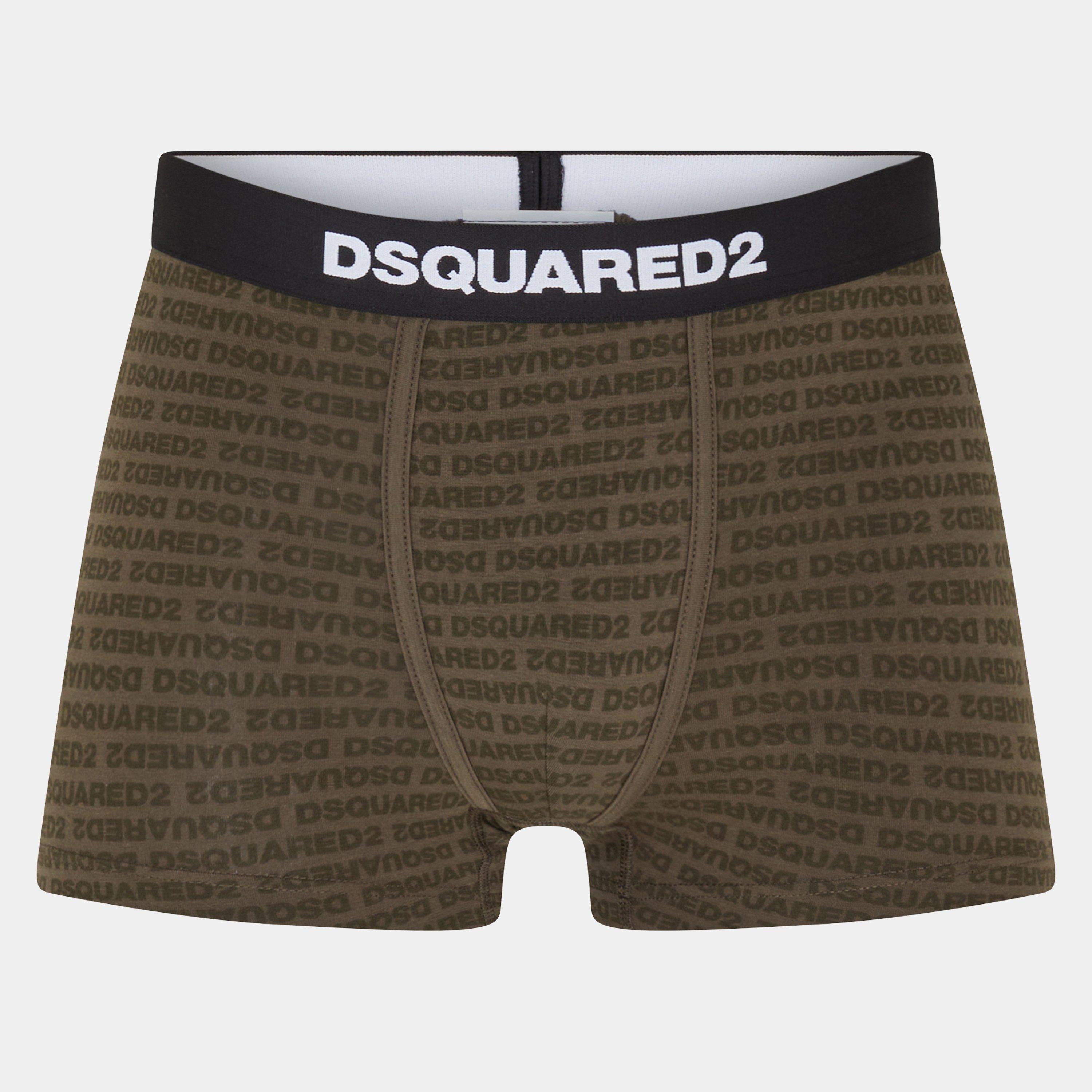 Dsquared2 Men's Breathable Boxers - Miltary Green - Large