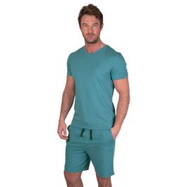 Light and Shade Light and Shade & - Mens Pyjama Set V-Neck Tee Short