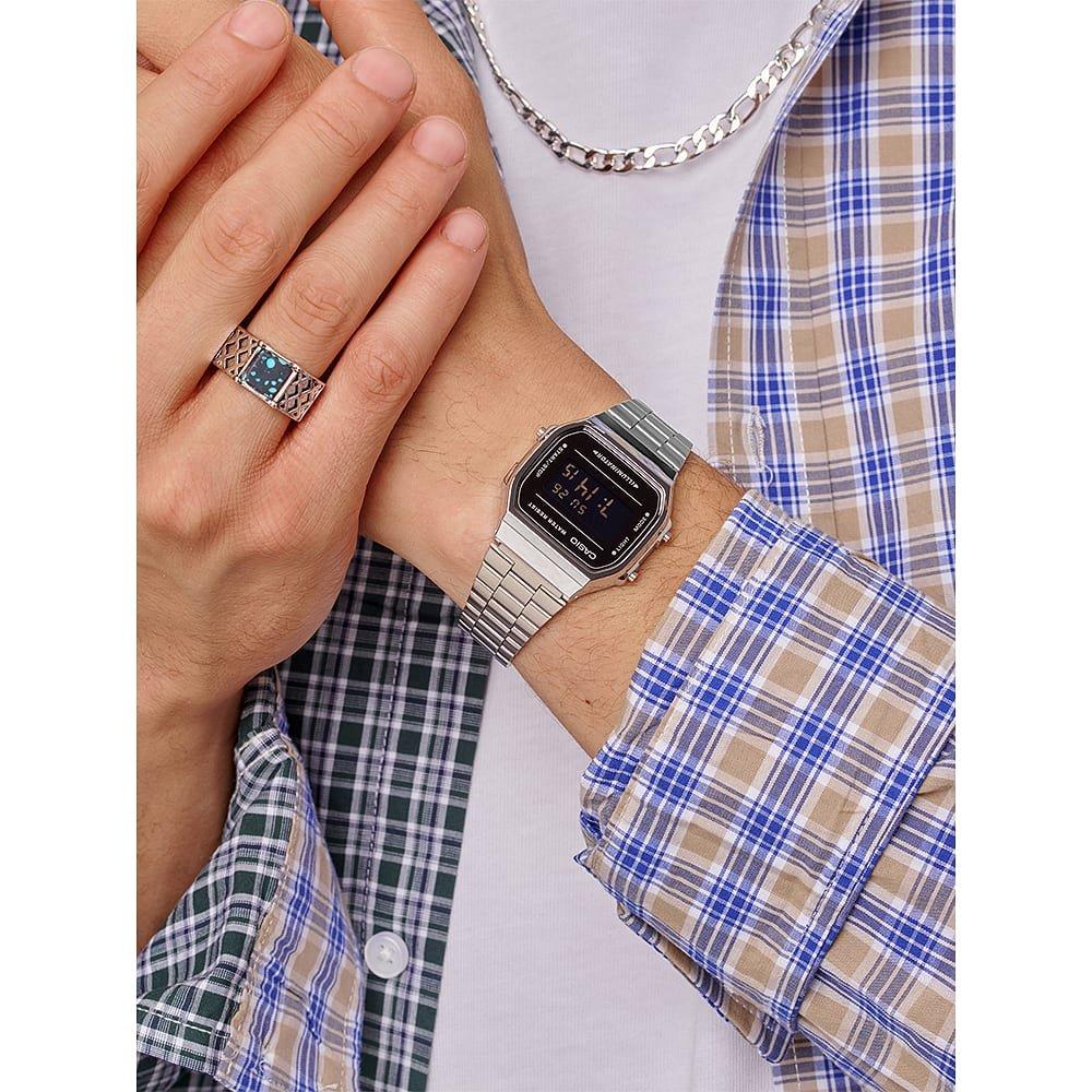 Merchandise - Casio - A168WEM-1EF Vintage Watch - Silver - 2