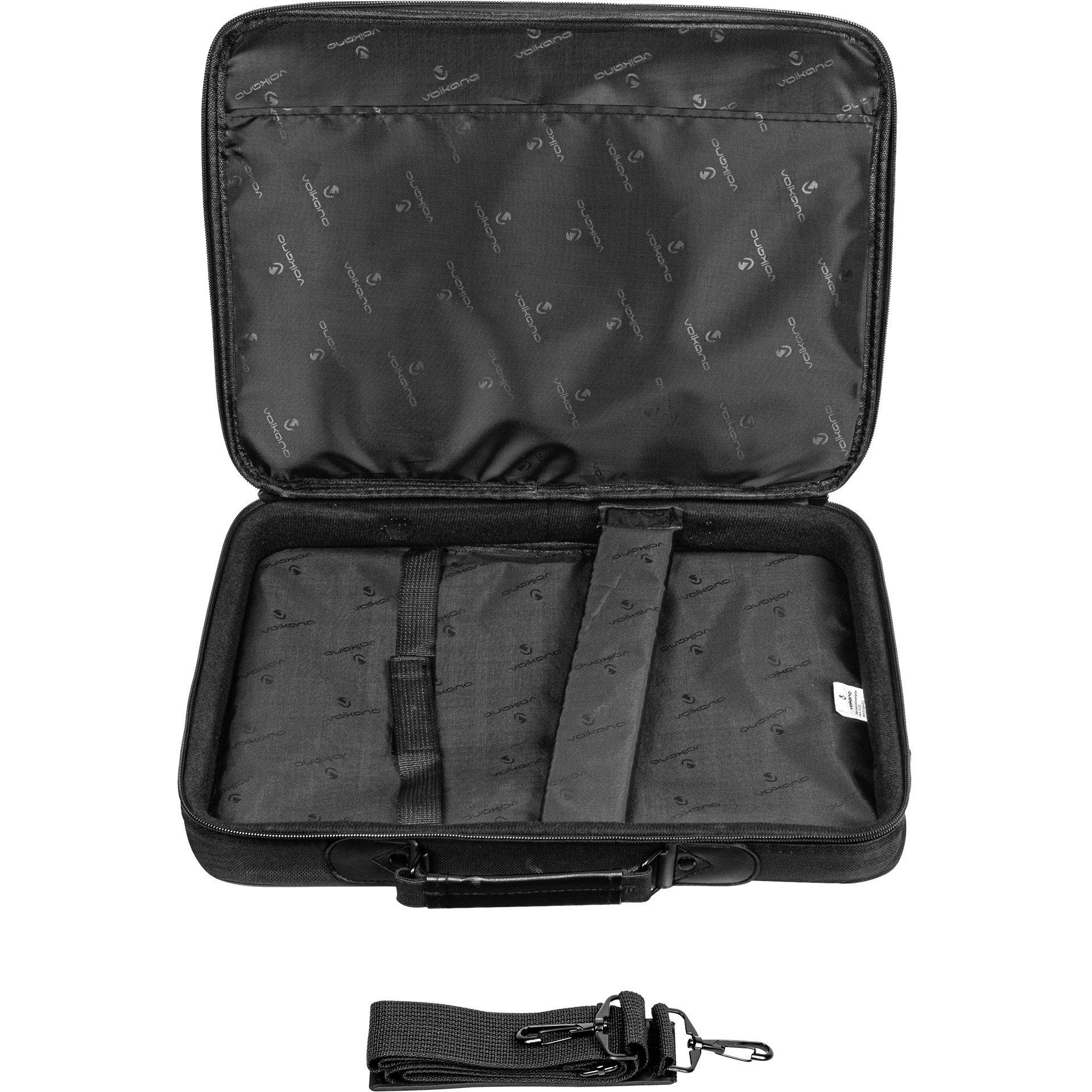 Black - Volkano - Industrial 15.6 Laptop Messenger Bag - 3