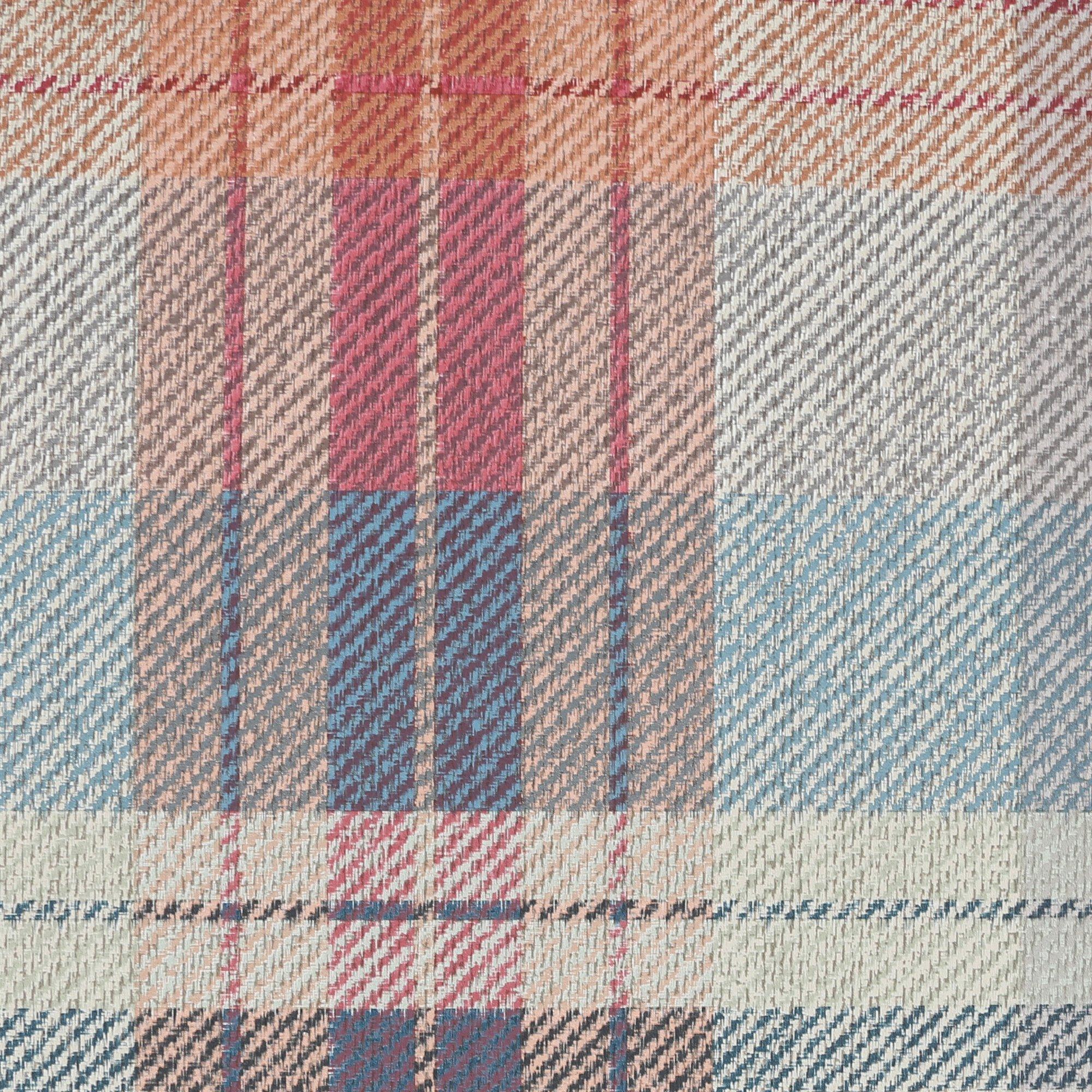 Red - Fresco - Highland Cosy Tartan Red/Green Wallpaper - 5