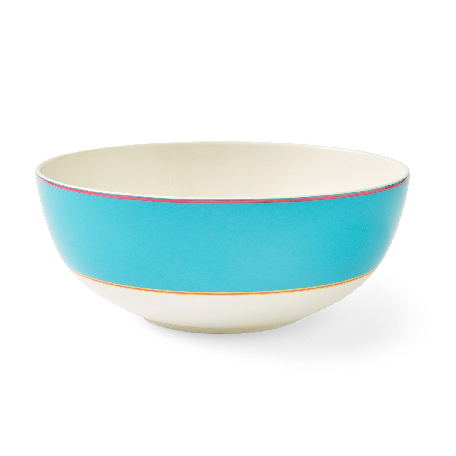 Blue - Spode Kit Kemp - Kit Kemp Calypso Serving Bowl - Turquoise - 1