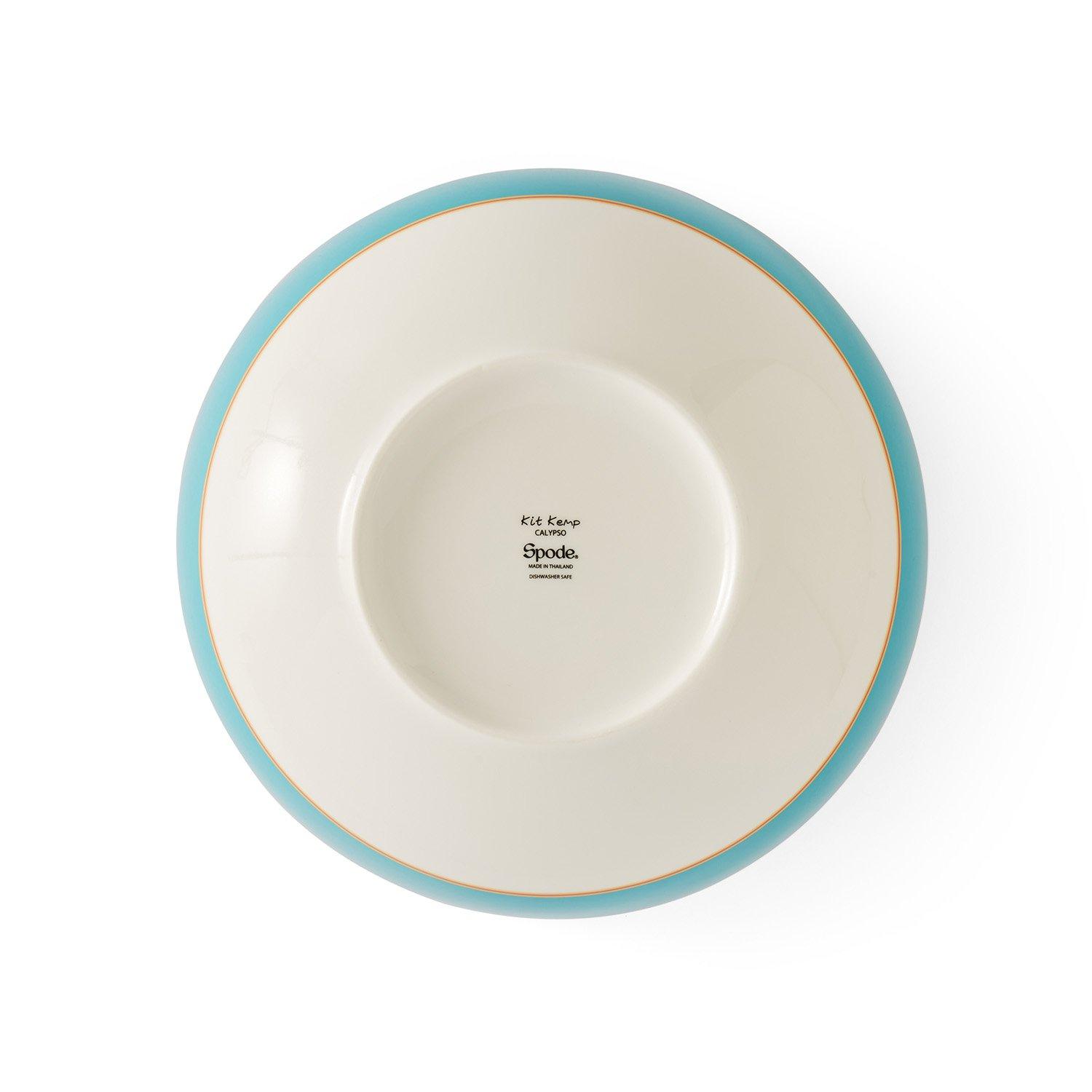 Blue - Spode Kit Kemp - Kit Kemp Calypso Serving Bowl - Turquoise - 5
