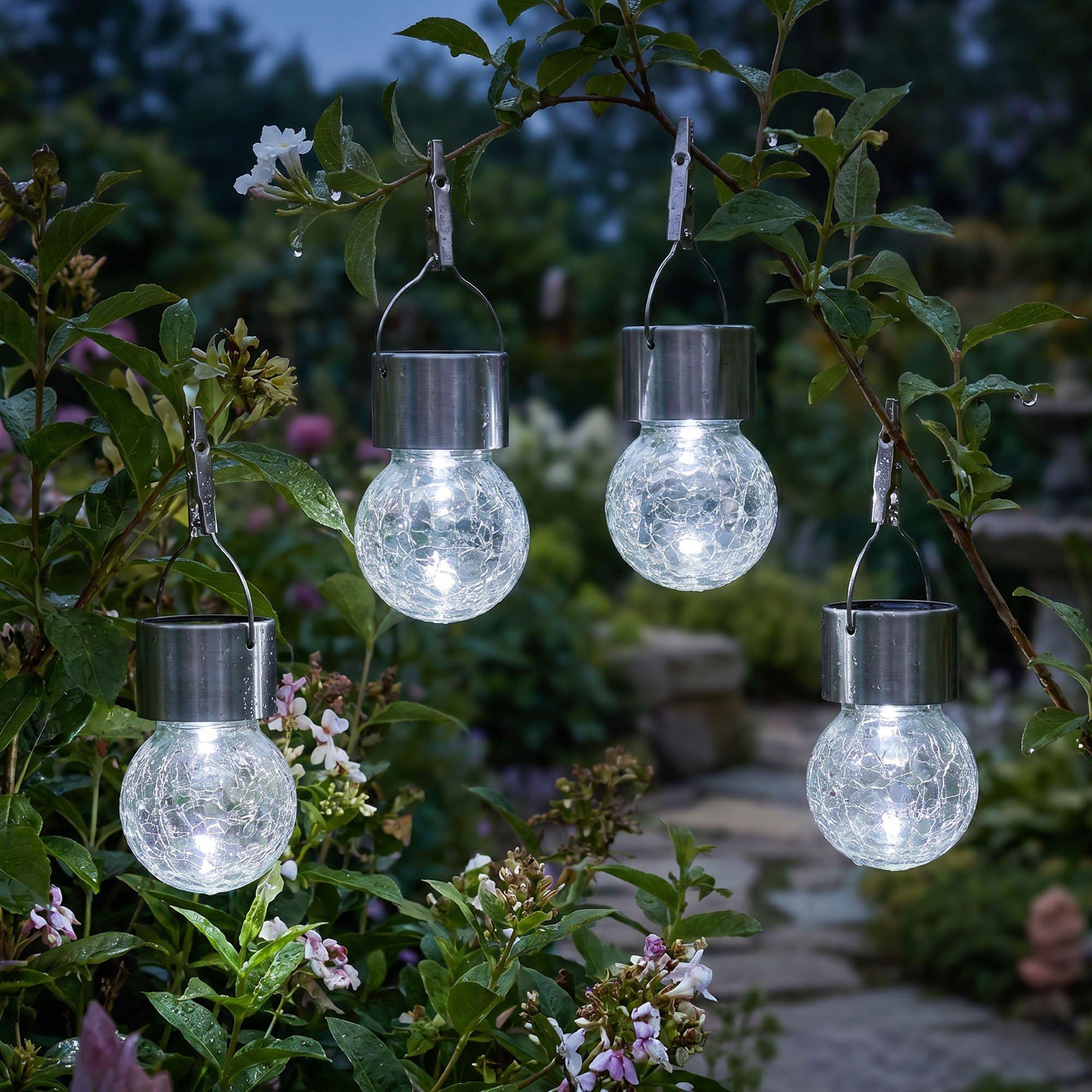 Multi - Streetwize - Pack of 4 Solar Hanging Crackle Balls - 1