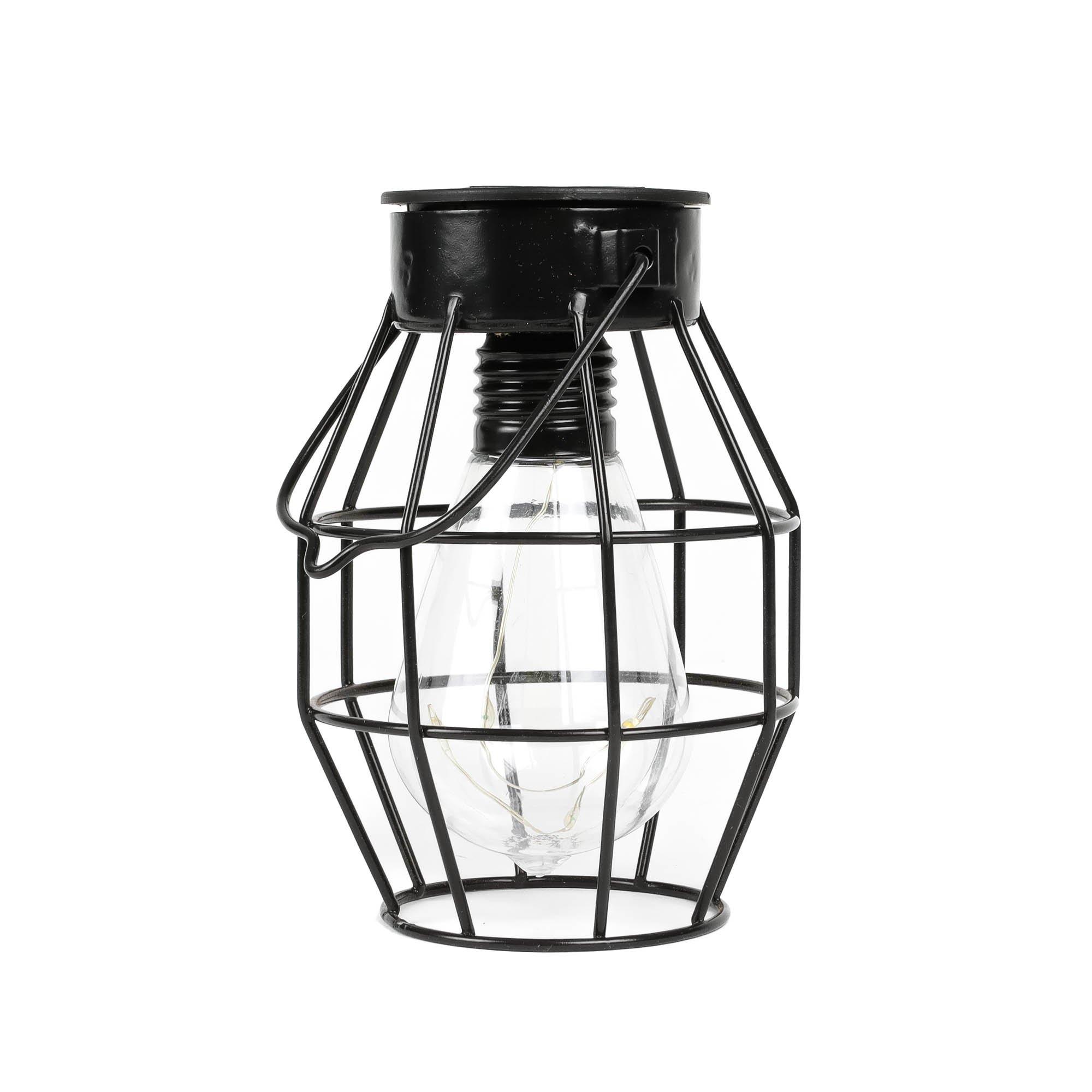 Black - Streetwize - Timeless Caged Lantern String Lights - 4