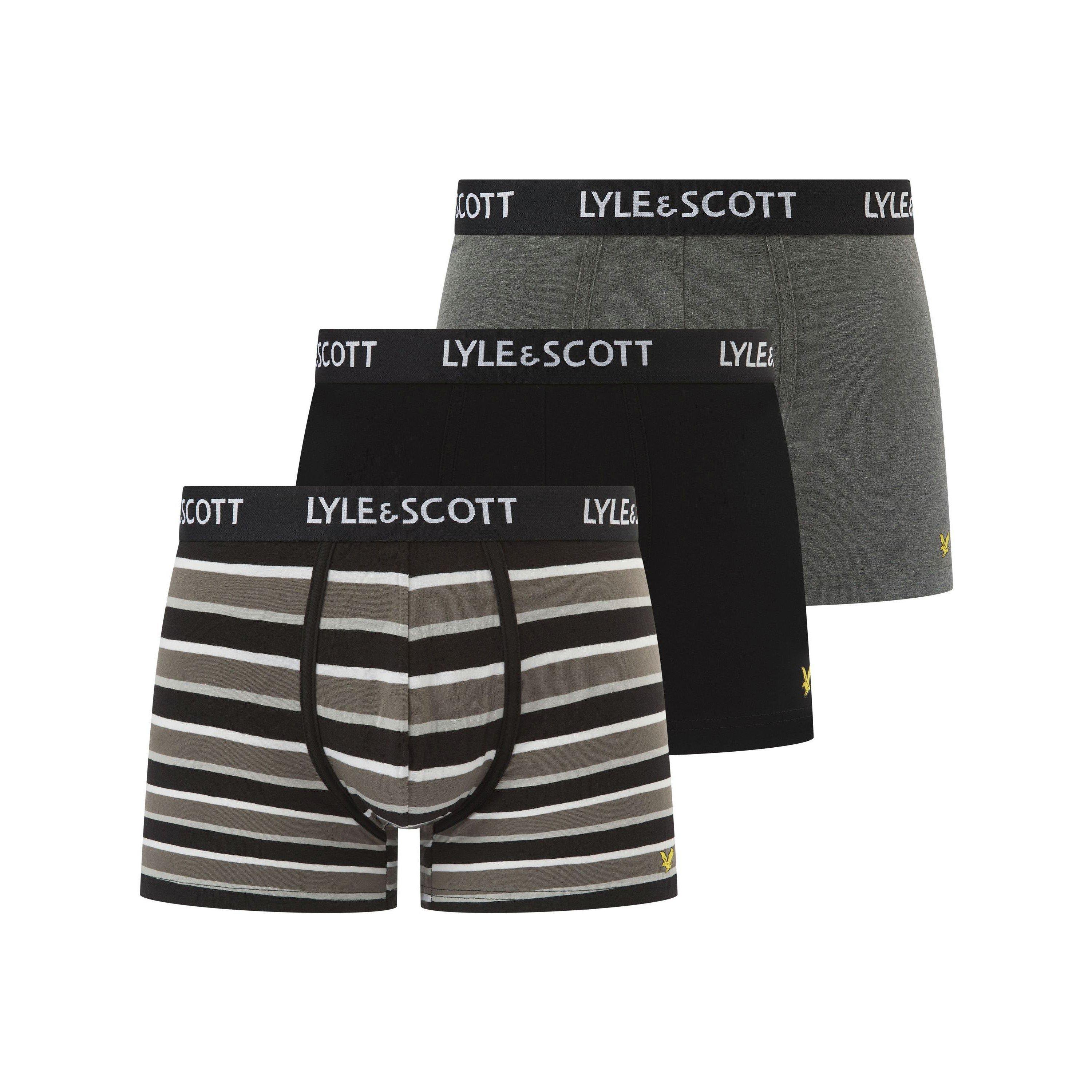 Grijs Multi - Lyle and Scott - Lyle Ethan 3Pk Sn99 - 1