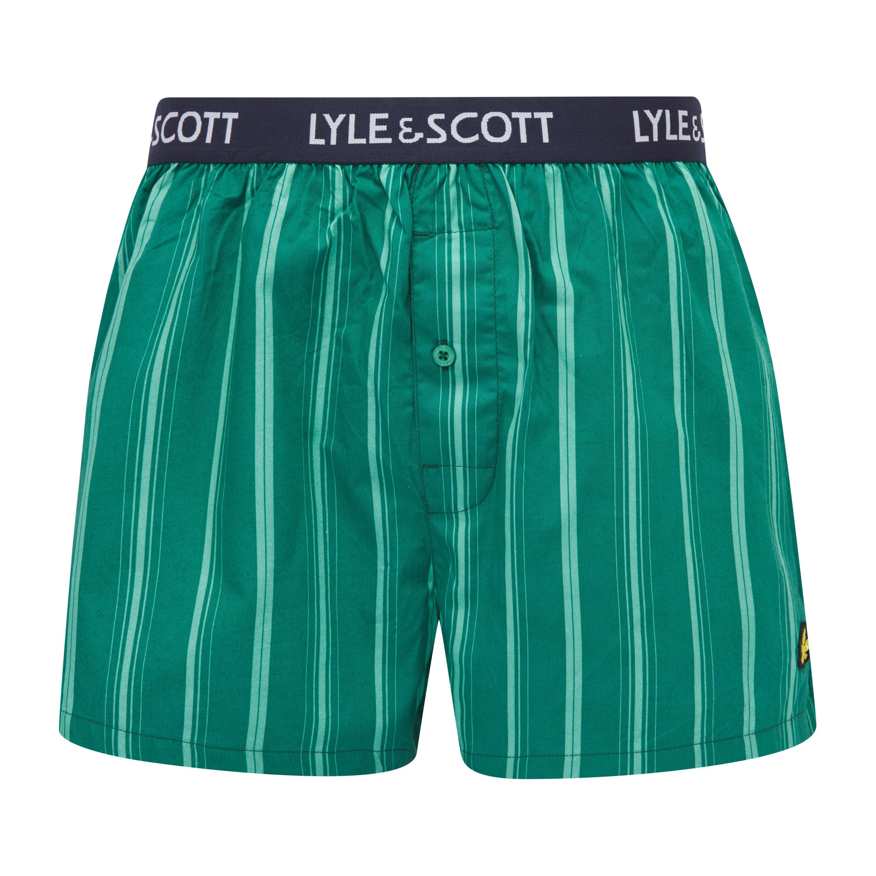 Jade/Pct/Grn - Lyle and Scott - 3pc Wvn Bxr Sn99 - 2