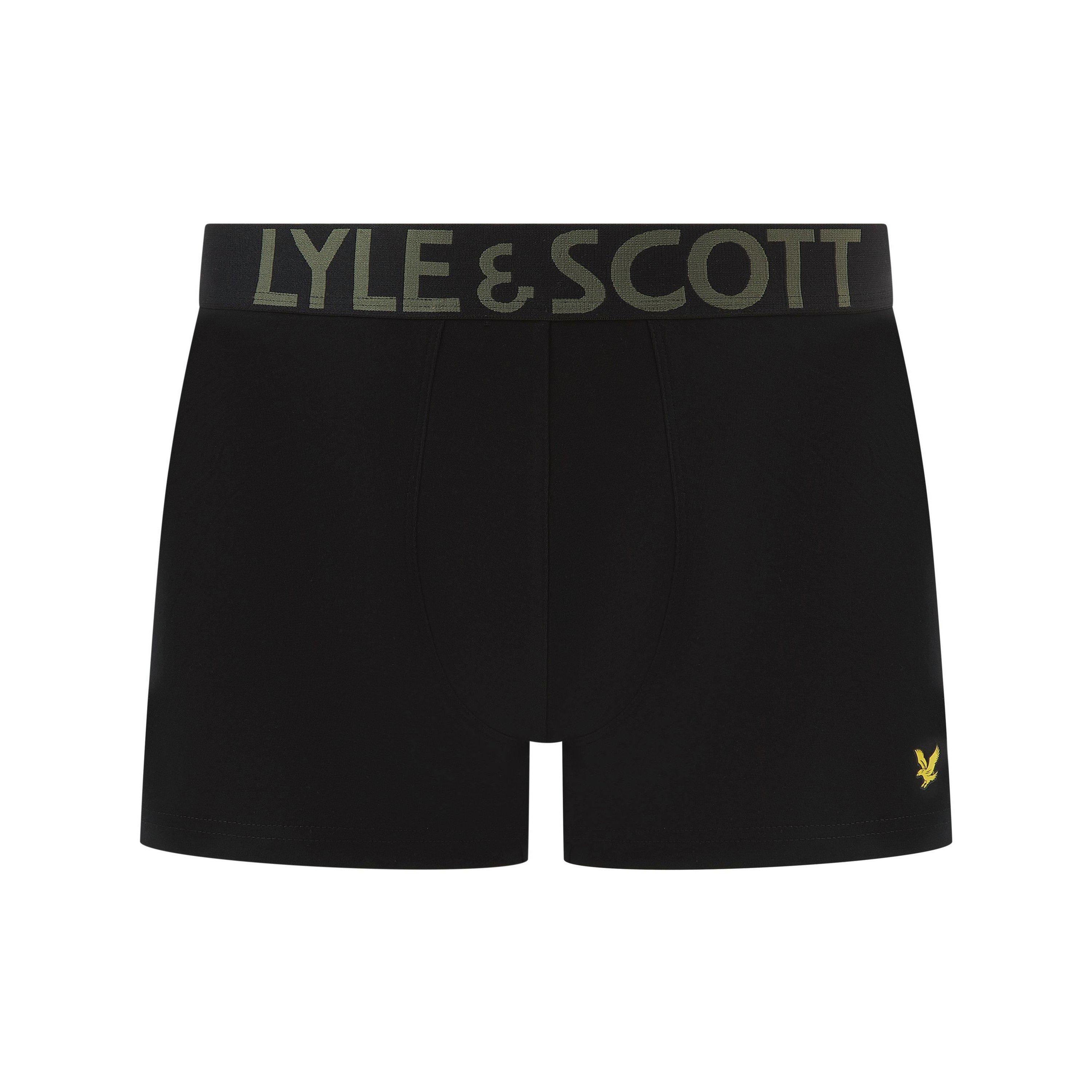 Green/Aop/Black - Lyle and Scott - Lyle Lucian 3Pk Sn99 - 2
