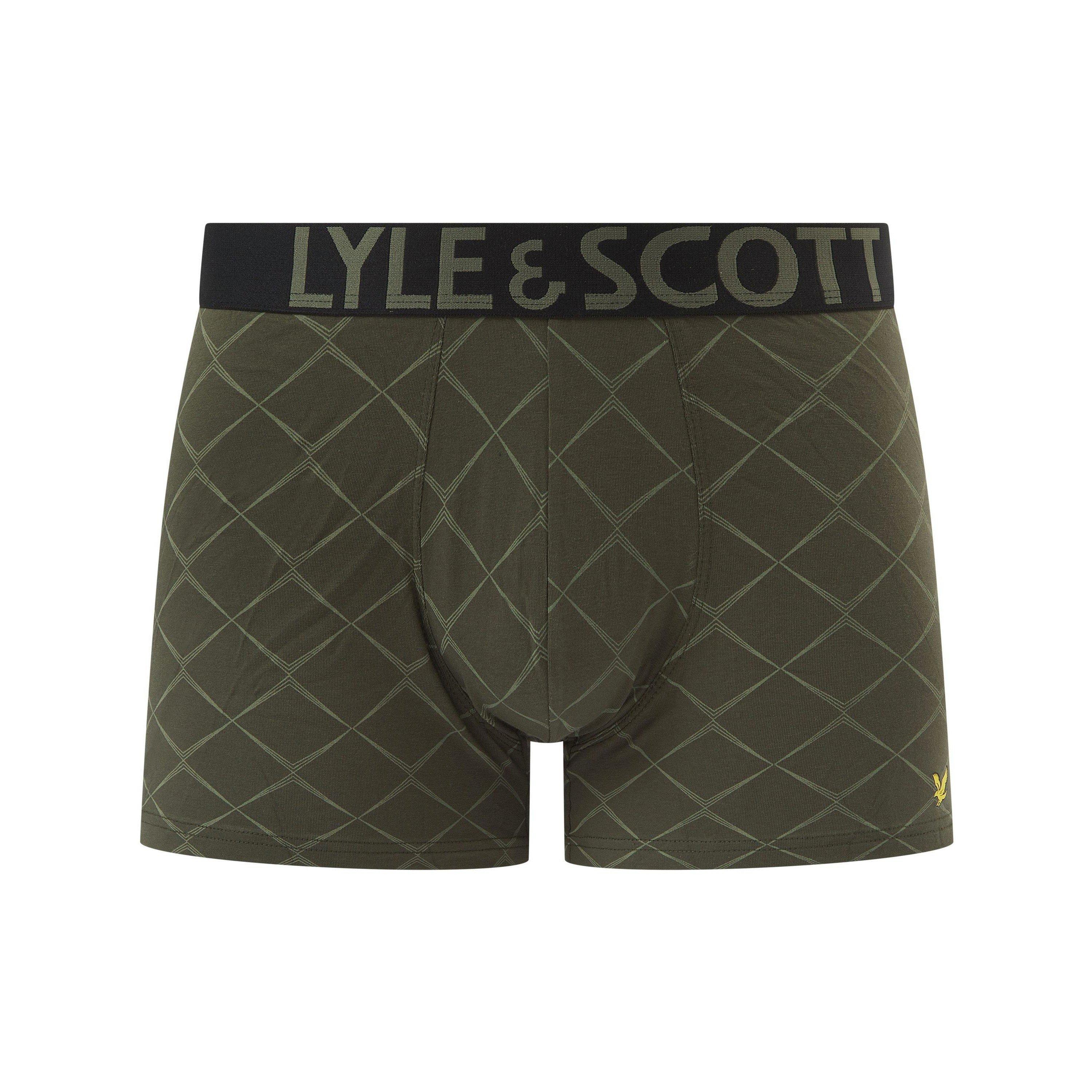 Green/Aop/Black - Lyle and Scott - Lyle Lucian 3Pk Sn99 - 3