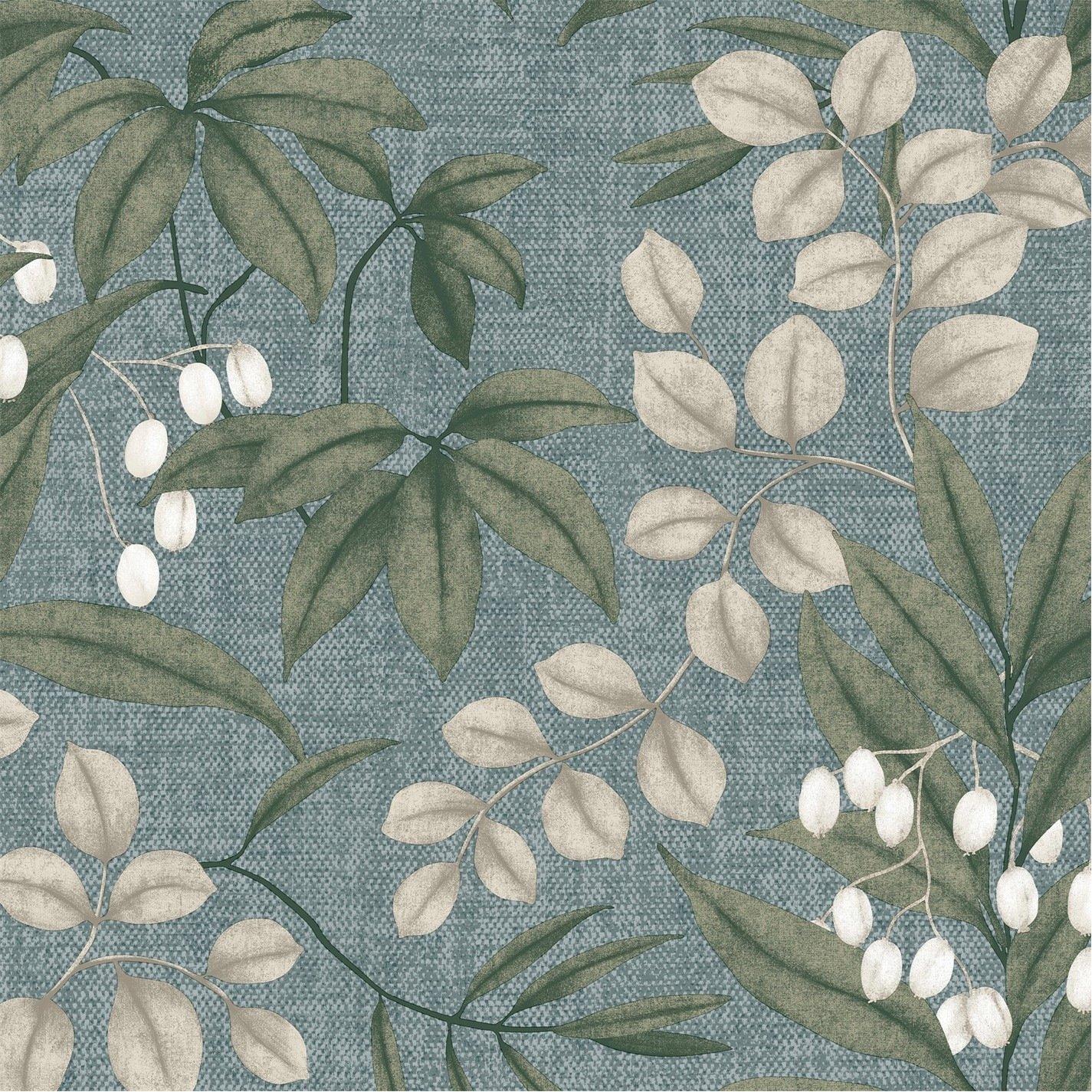 Duck Egg - Superfresco Easy - Persephone Duck Egg Blue Floral Wallpaper - 2