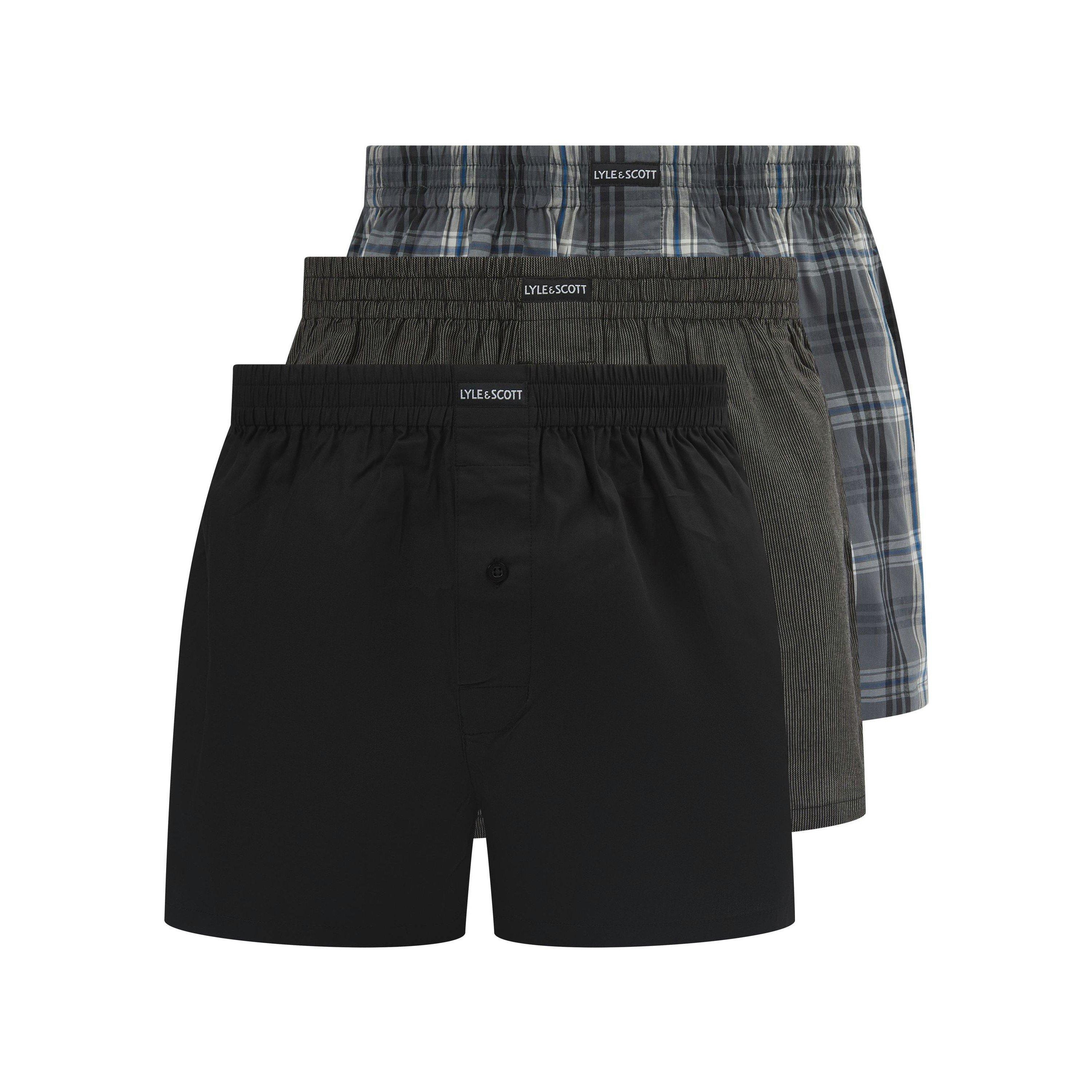 Chk/Blk/Stripe - Lyle and Scott - Lyle Robinson 3Pk Sn99 - 1