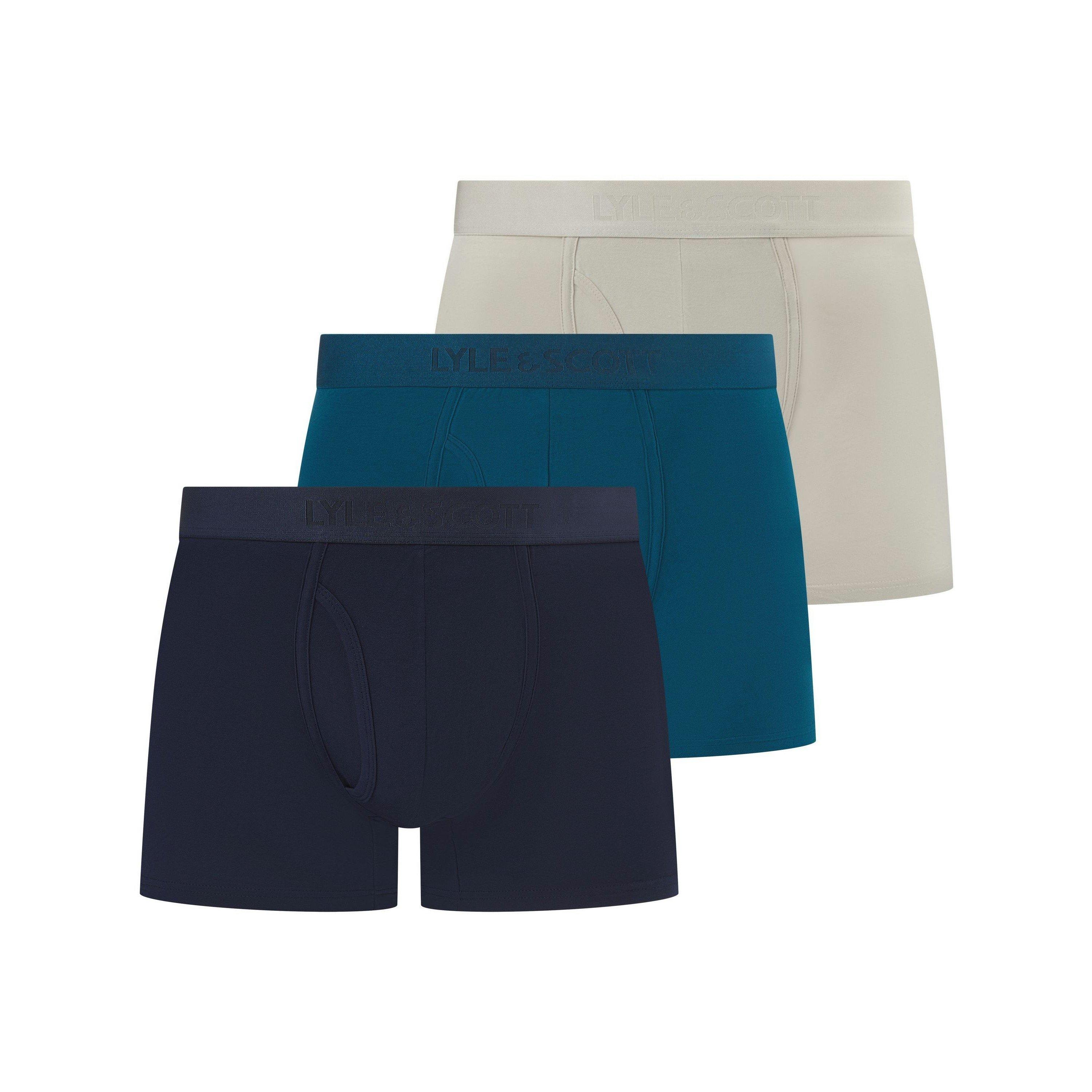 Blue Multi - Lyle and Scott - Lyle Sutherland 3Pk Sn99 - 1