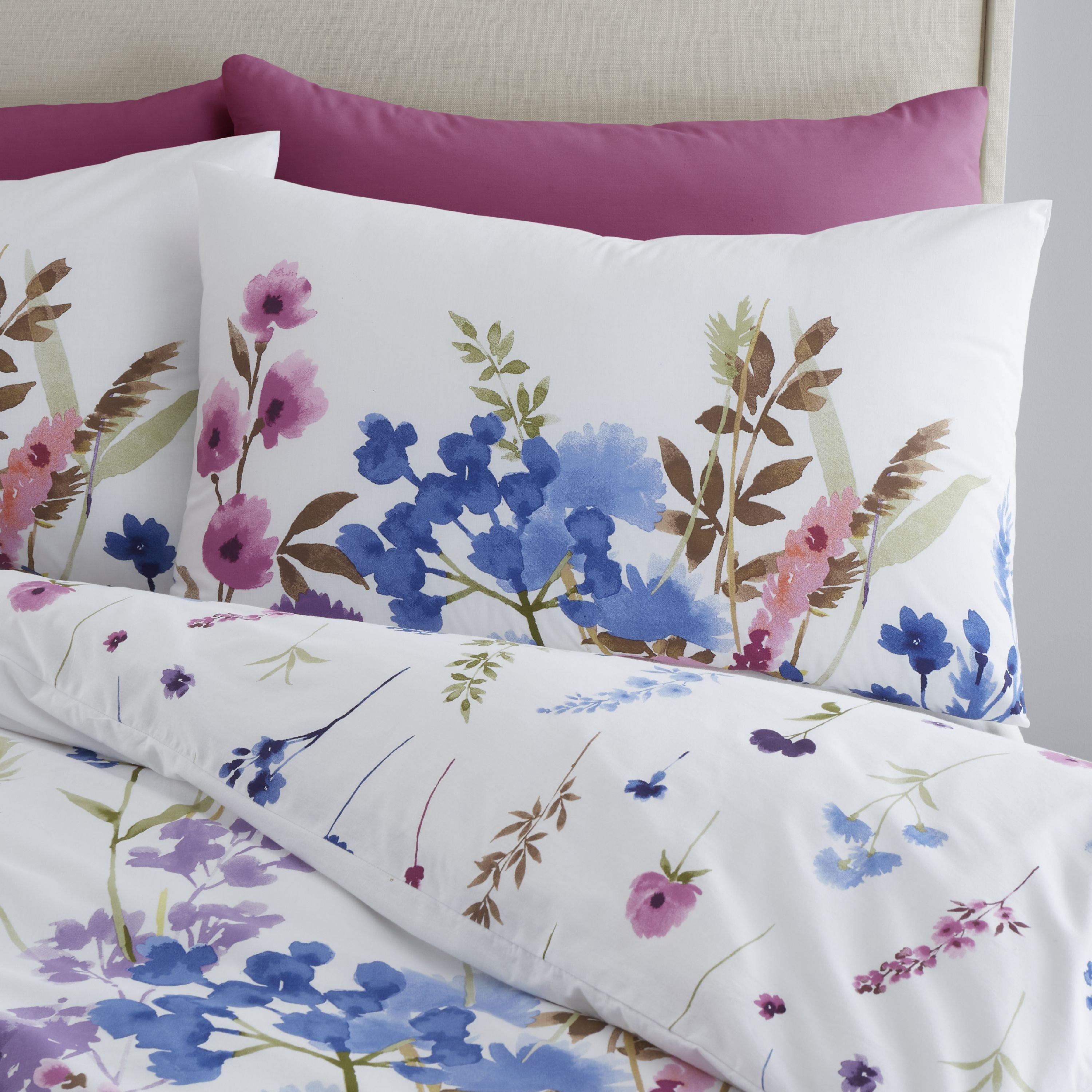 White - Catherine Lansfield - Countryside Floral Reversible Duvet Cover Set - 3