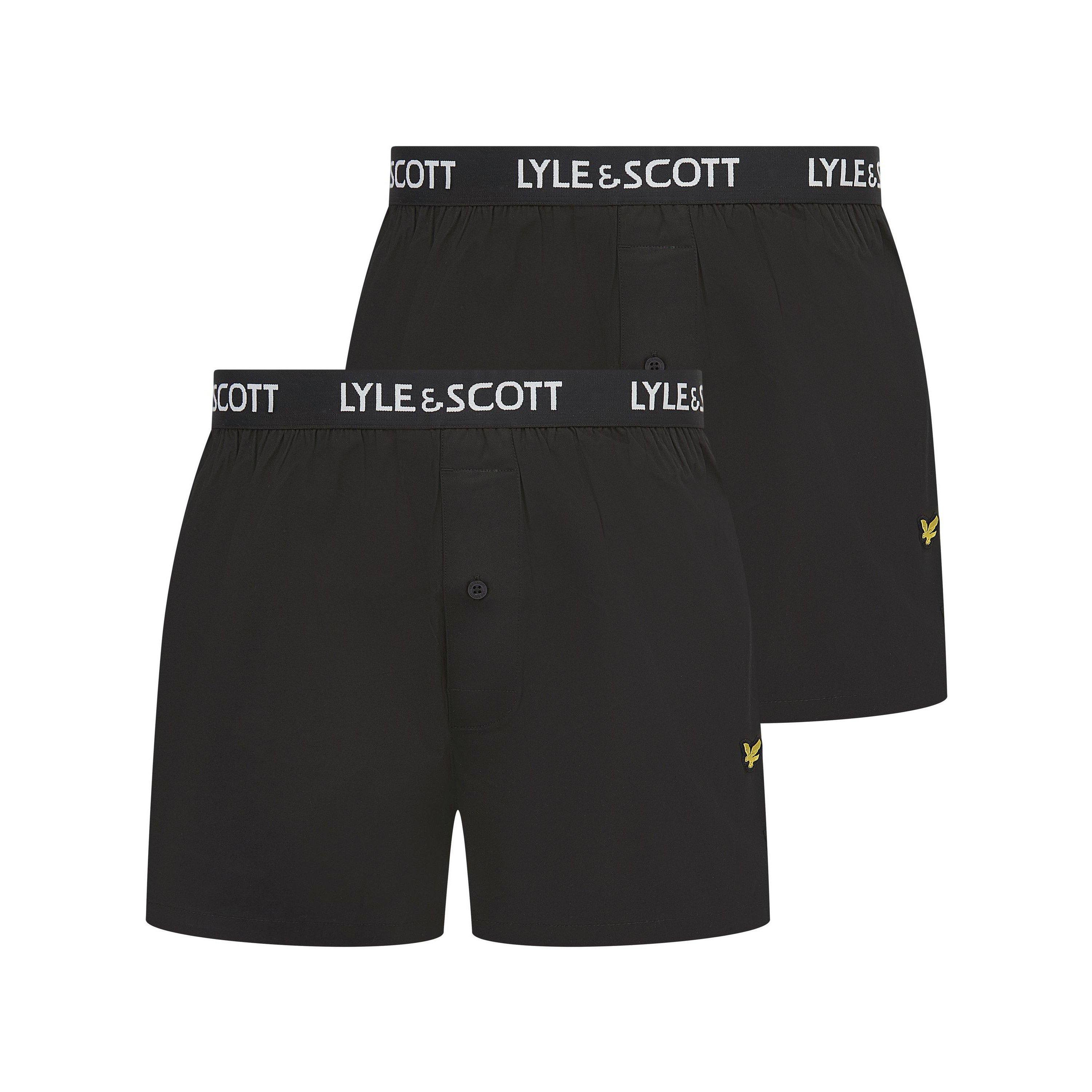 Black - Lyle and Scott - Lyle Usher 2Pk Sn99 - 1