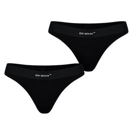 Off White Helvetica Logo 2 Pack Thong