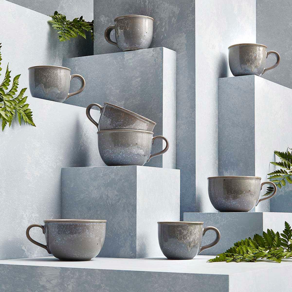 Portmeirion  Minerals Jumbo Cup Set Of 4 - Aquamarine