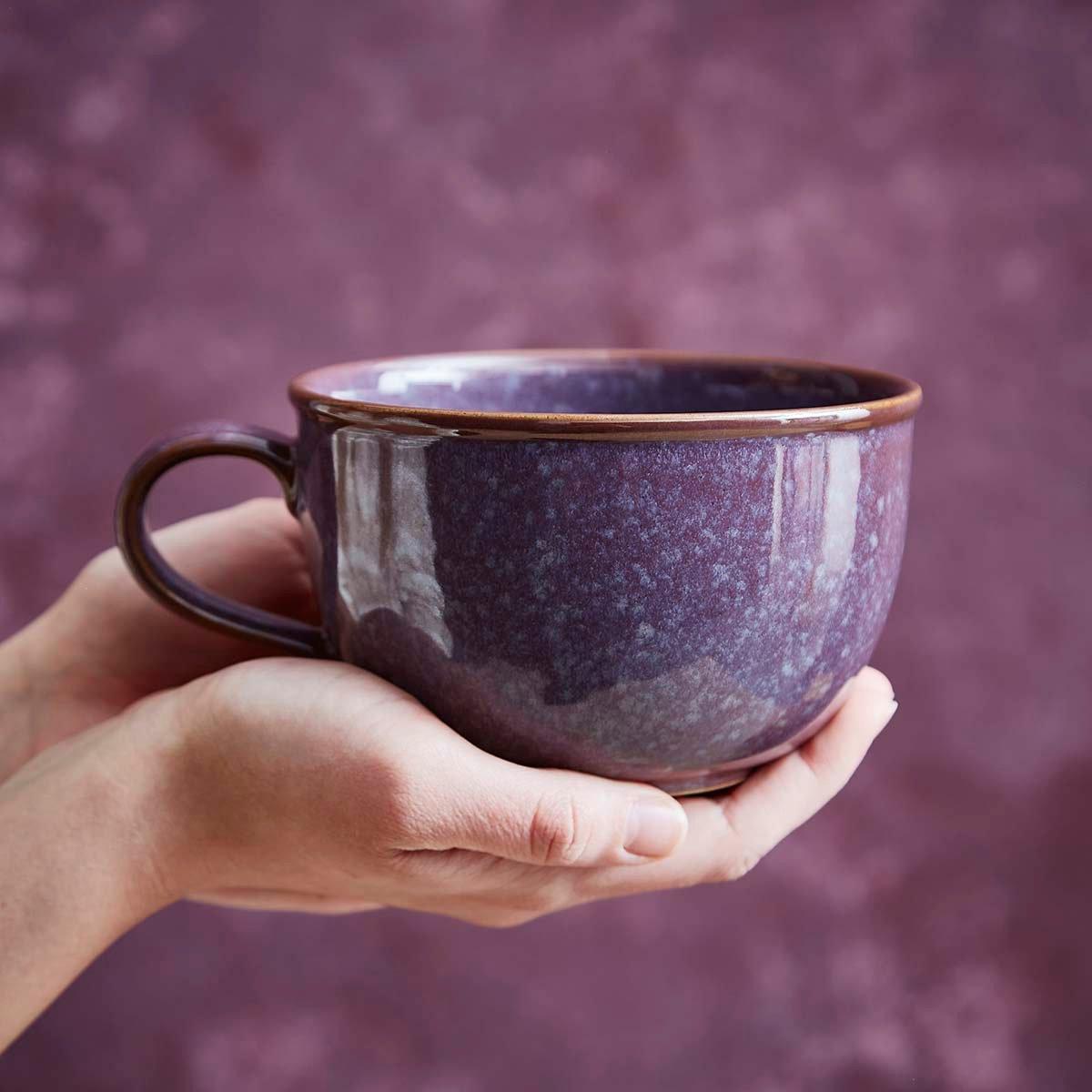 Portmeirion  Minerals Jumbo Cup Set Of 4 - Amethyst