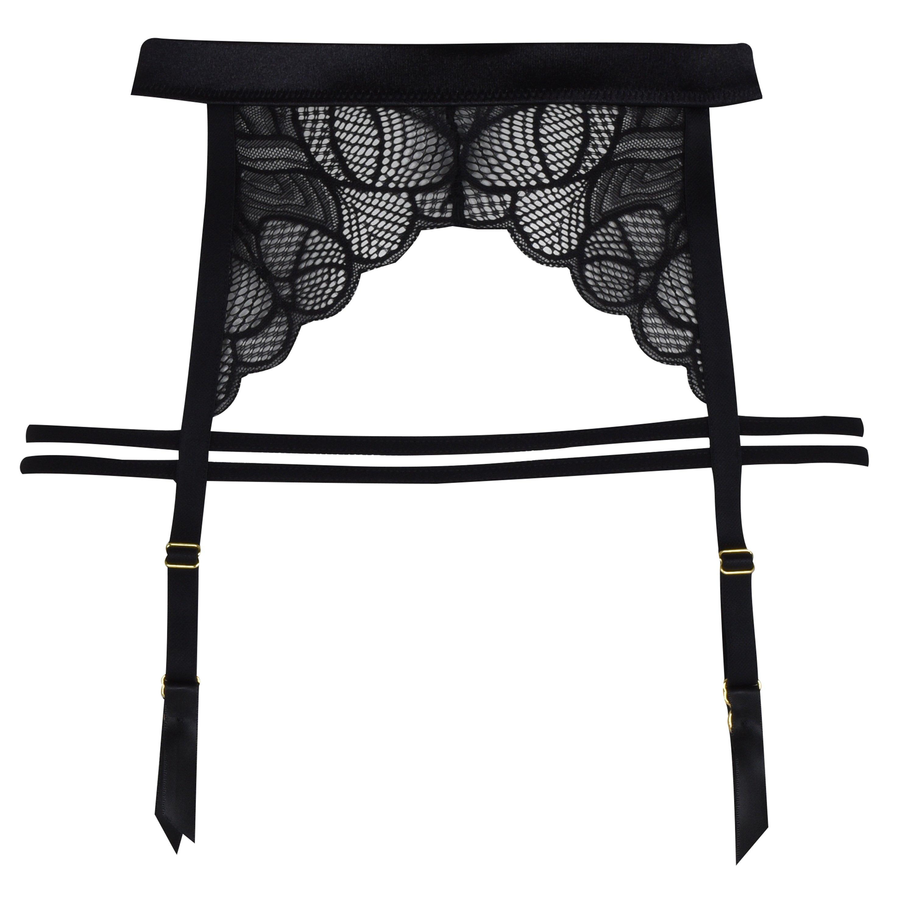 Black - Bluebella - Emerson Suspender Belt - 1