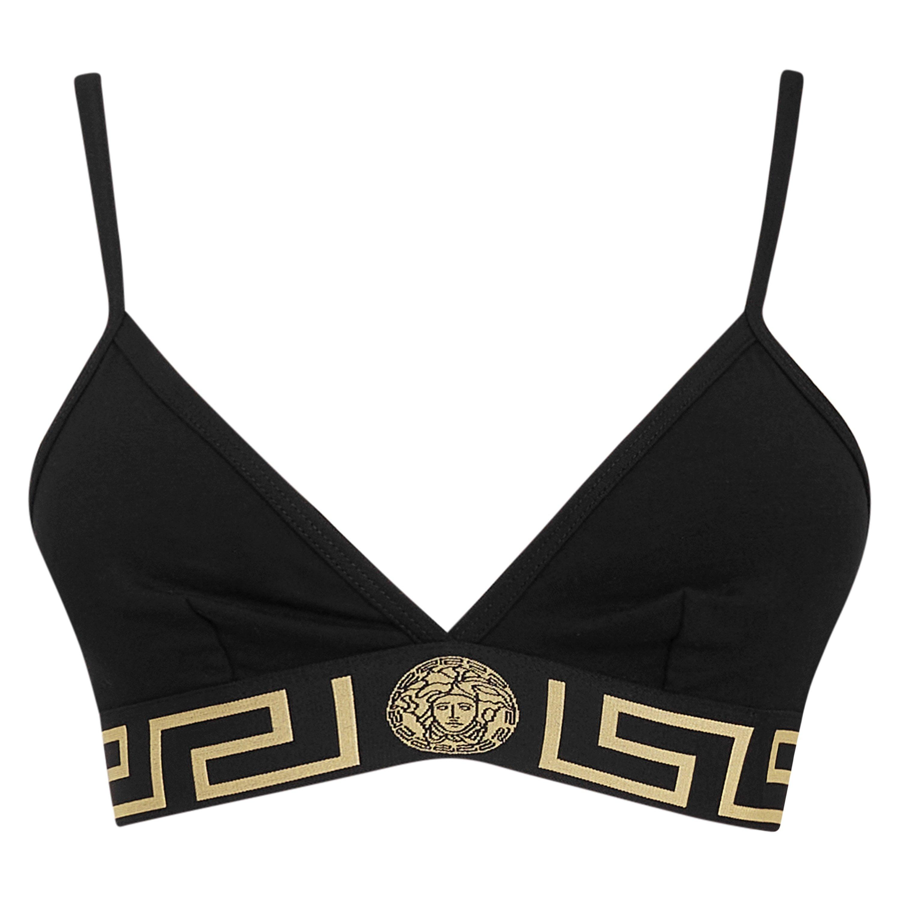 Versace Icon | Greca Border Bralette | Triangle Bralettes | Cruise Fashion