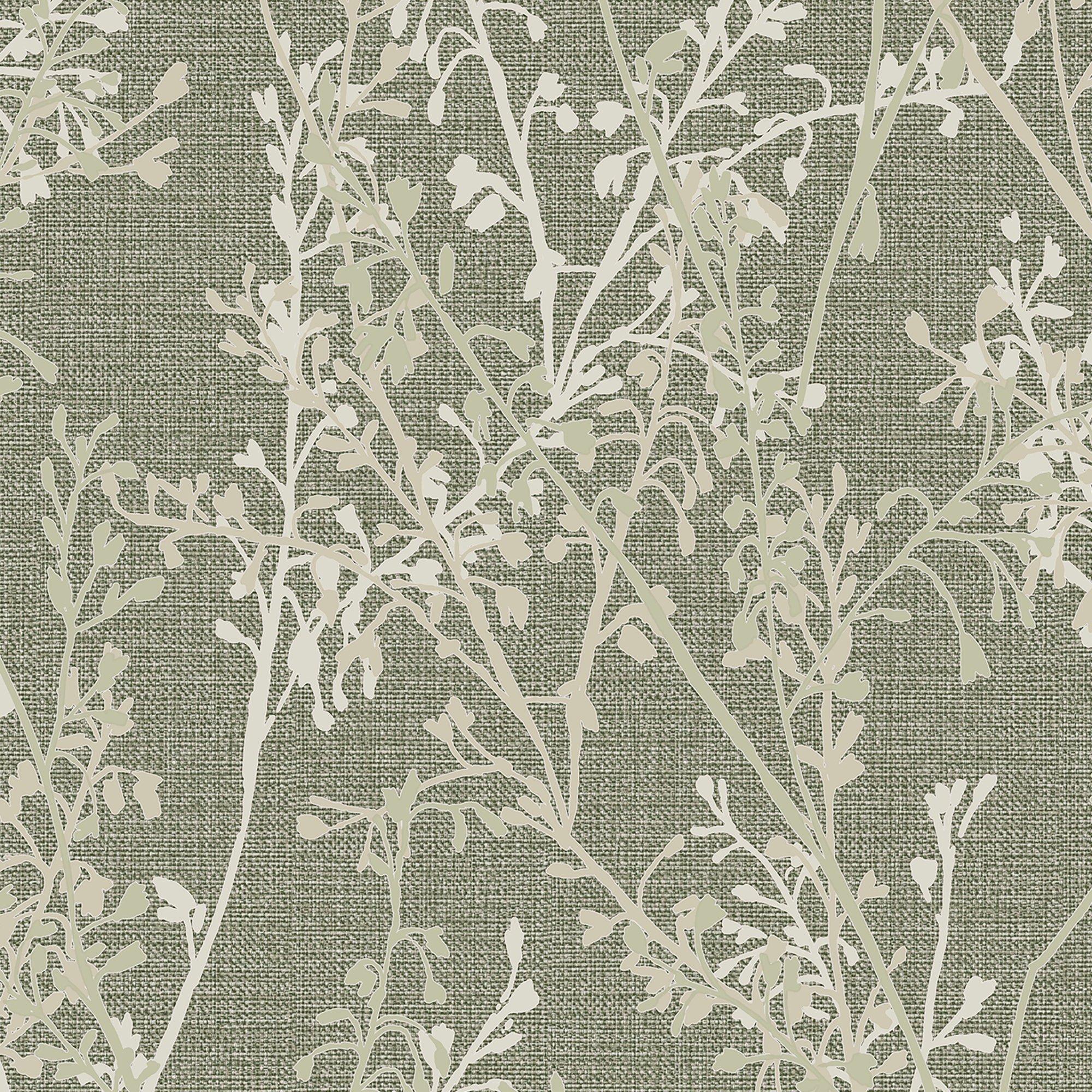 Green - Boutique - Breeze Sprig Floral Green Wallpaper - 5