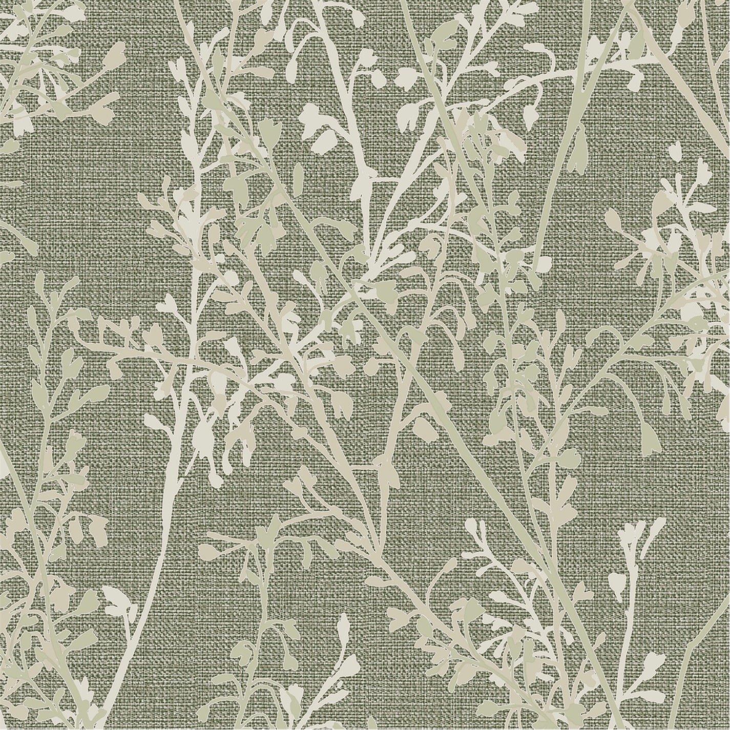 Green - Boutique - Breeze Sprig Floral Green Wallpaper - 4