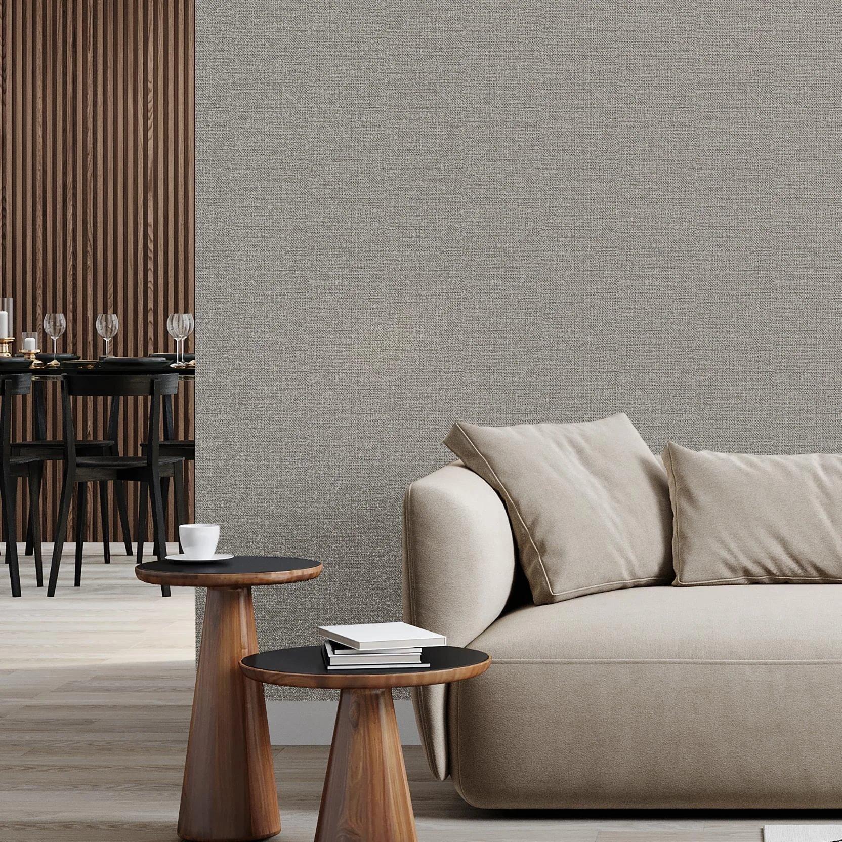 Beige - Boutique - Breeze Texture Natural Shimmer Wallpaper - 2