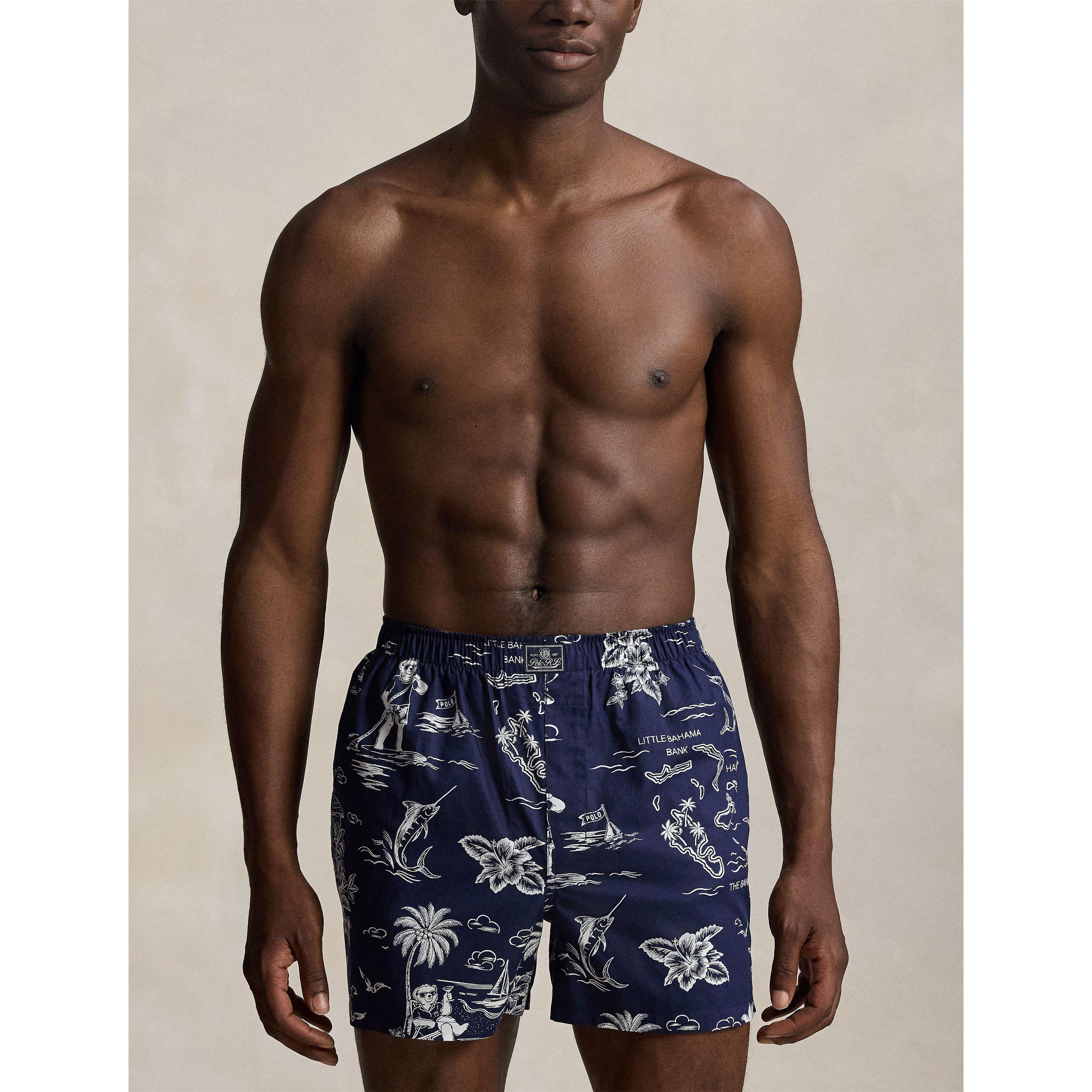 Nvy/Strp/Bear - Polo Ralph Lauren - 3 Pack Open Boxer Shorts - 7