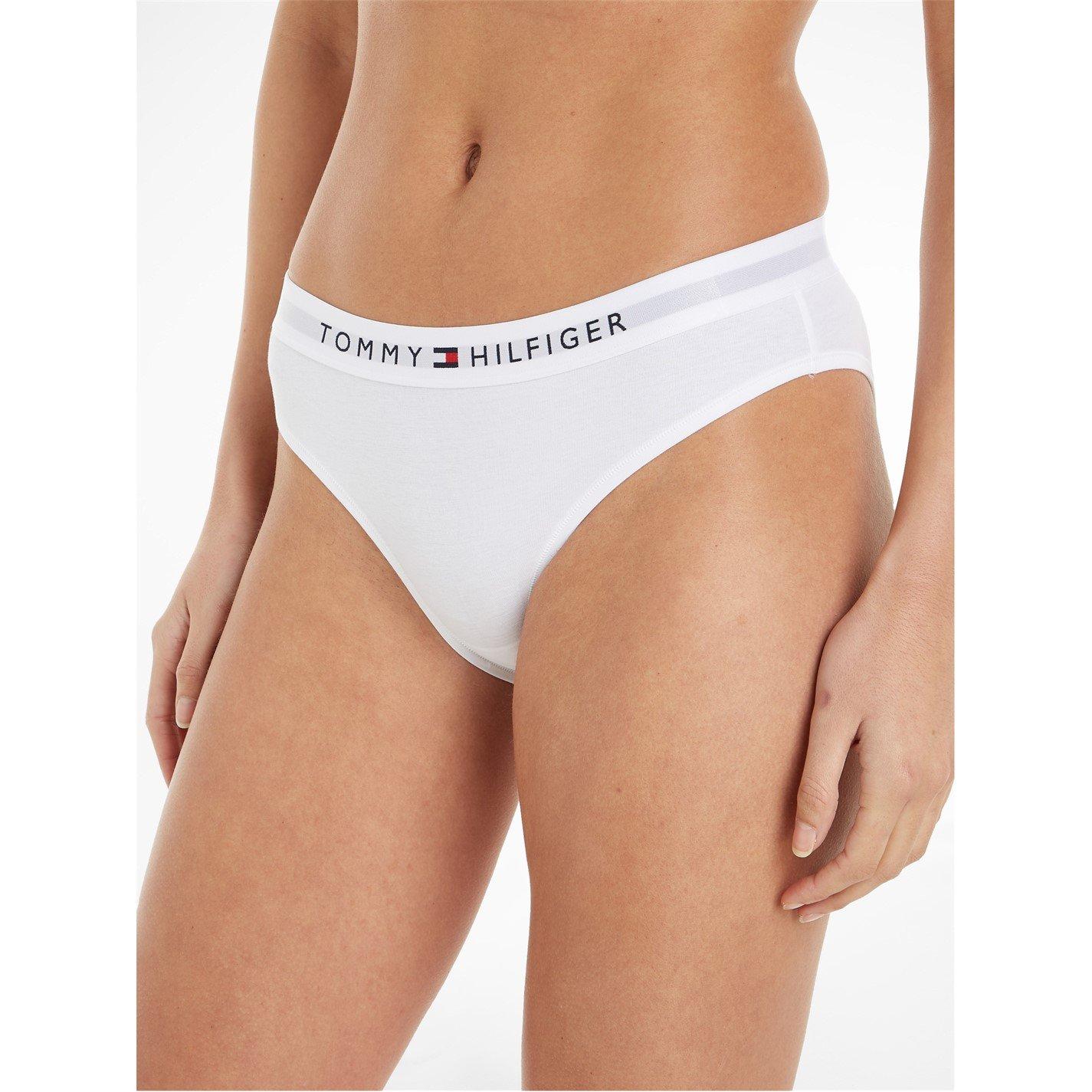 Tommy Hilfiger Women's White Logo Waist Briefs in Size 8, Sports Direct - Image 2