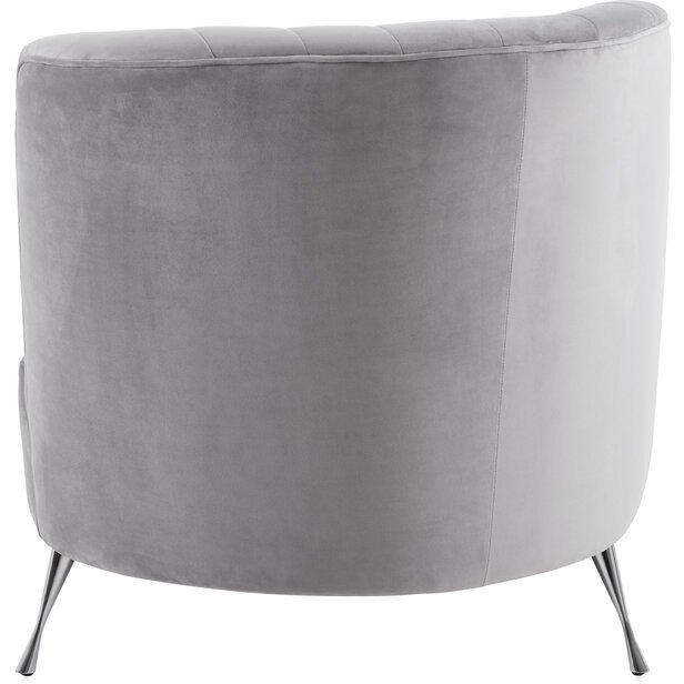 Grey - Fifty Five South - Rene Grey Velvet Right Hand Chaise Longue - 2