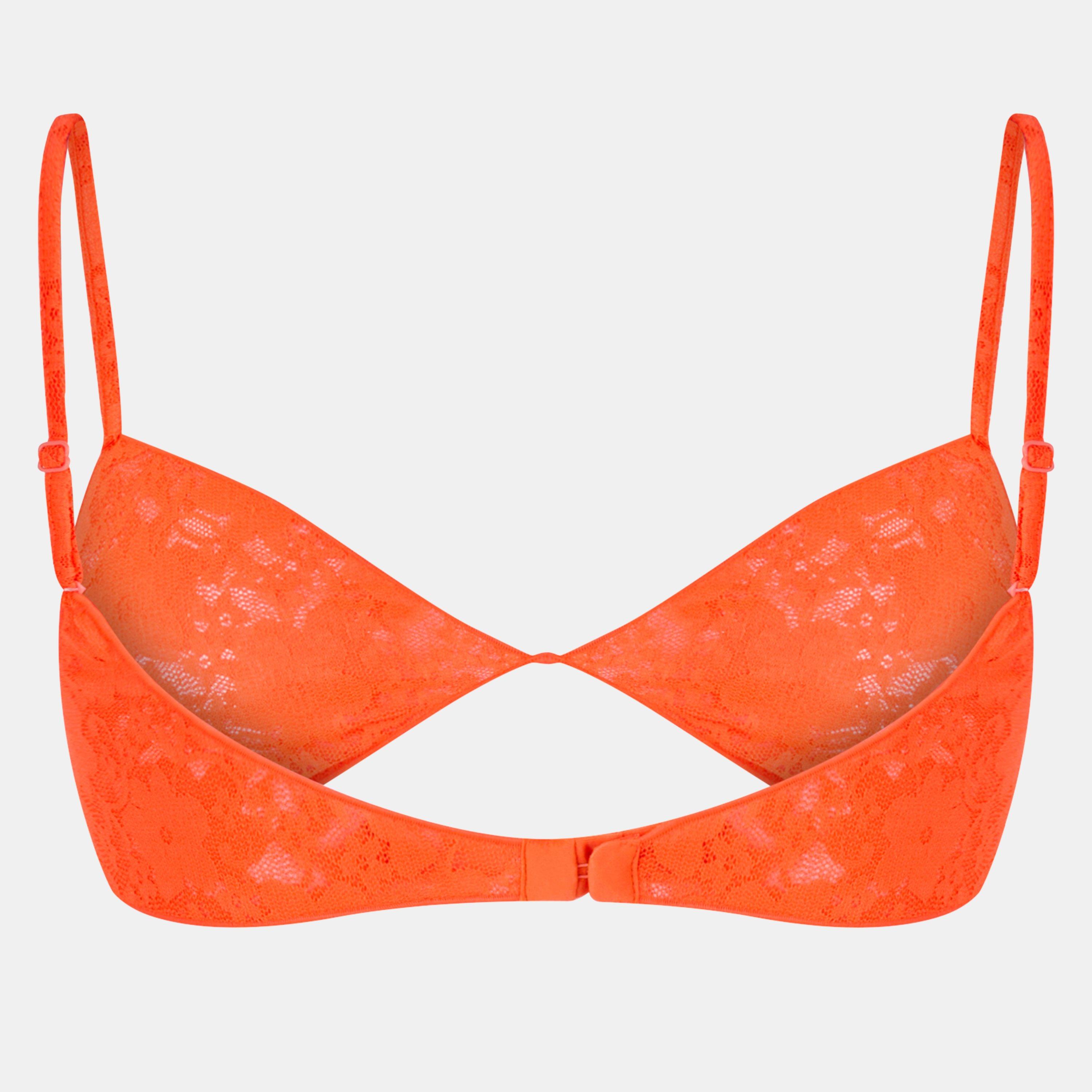 Fluo Orange - Balenciaga - Women's Full Cup Bra, Full Cup Design - 2