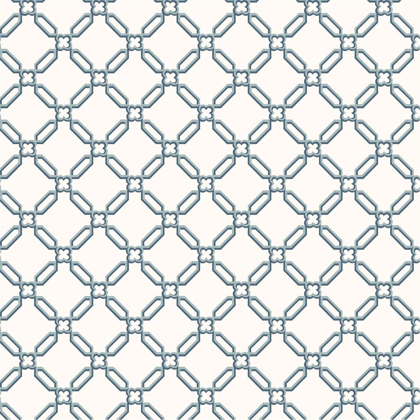 Blue - Laura Ashley - Westminster Dusky Seaspray Wallpaper - 2