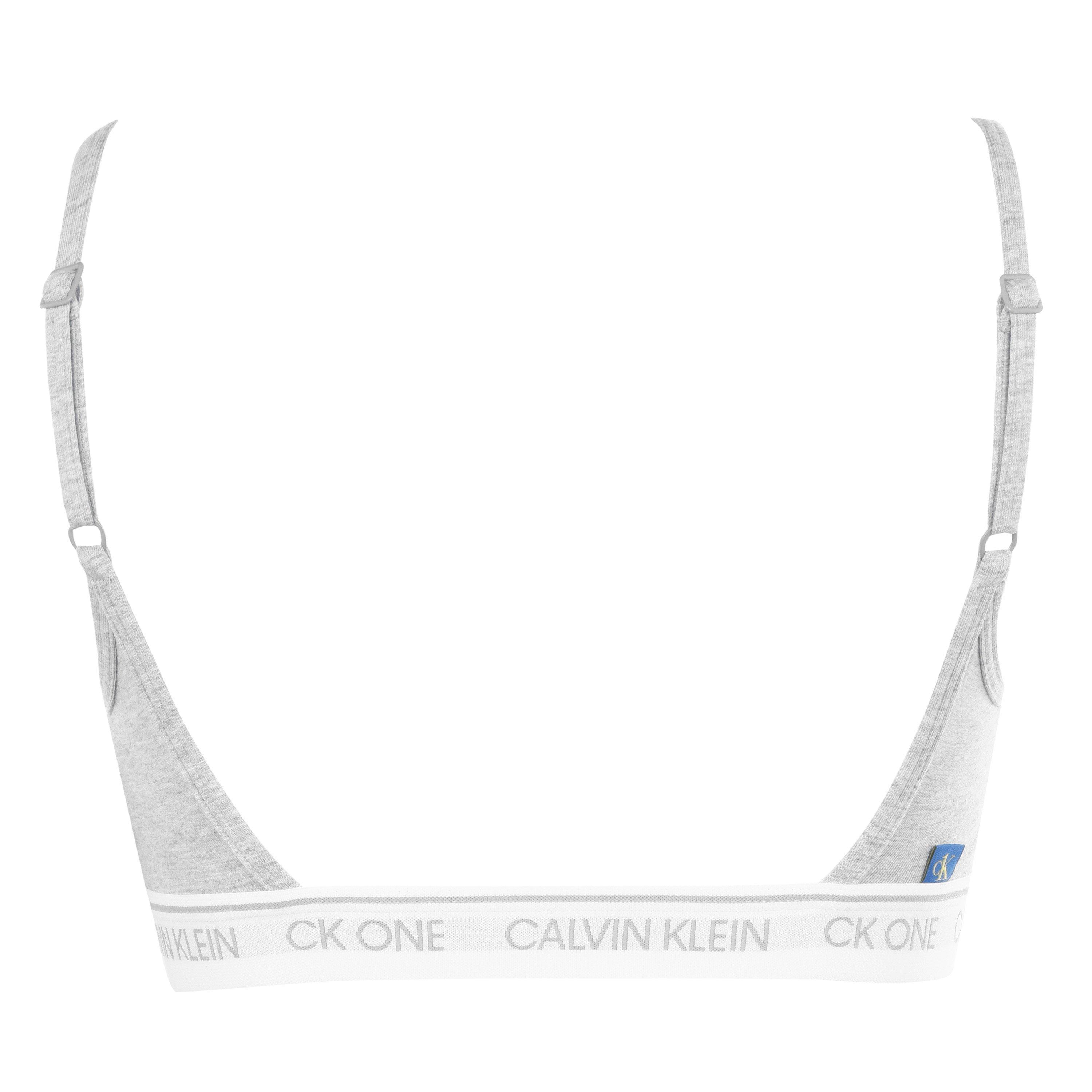 Grigio Hthr 020 - Calvin Klein - ONE Cotton Unlined Bralet - 4