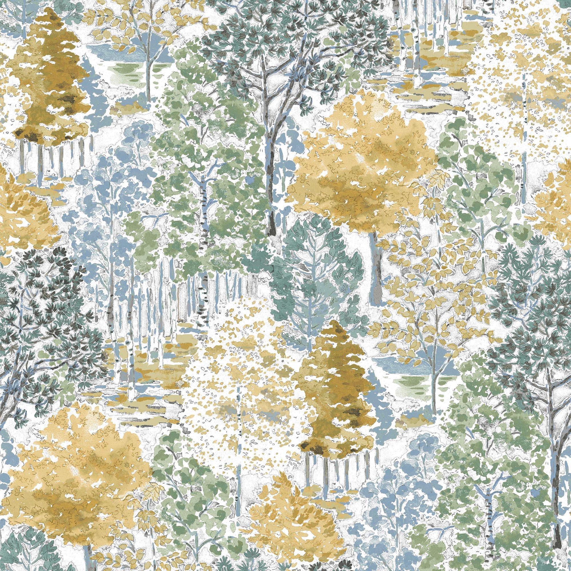 Ochre - Laura Ashley - Bernwood Ochre Yellow Wallpaper - 3