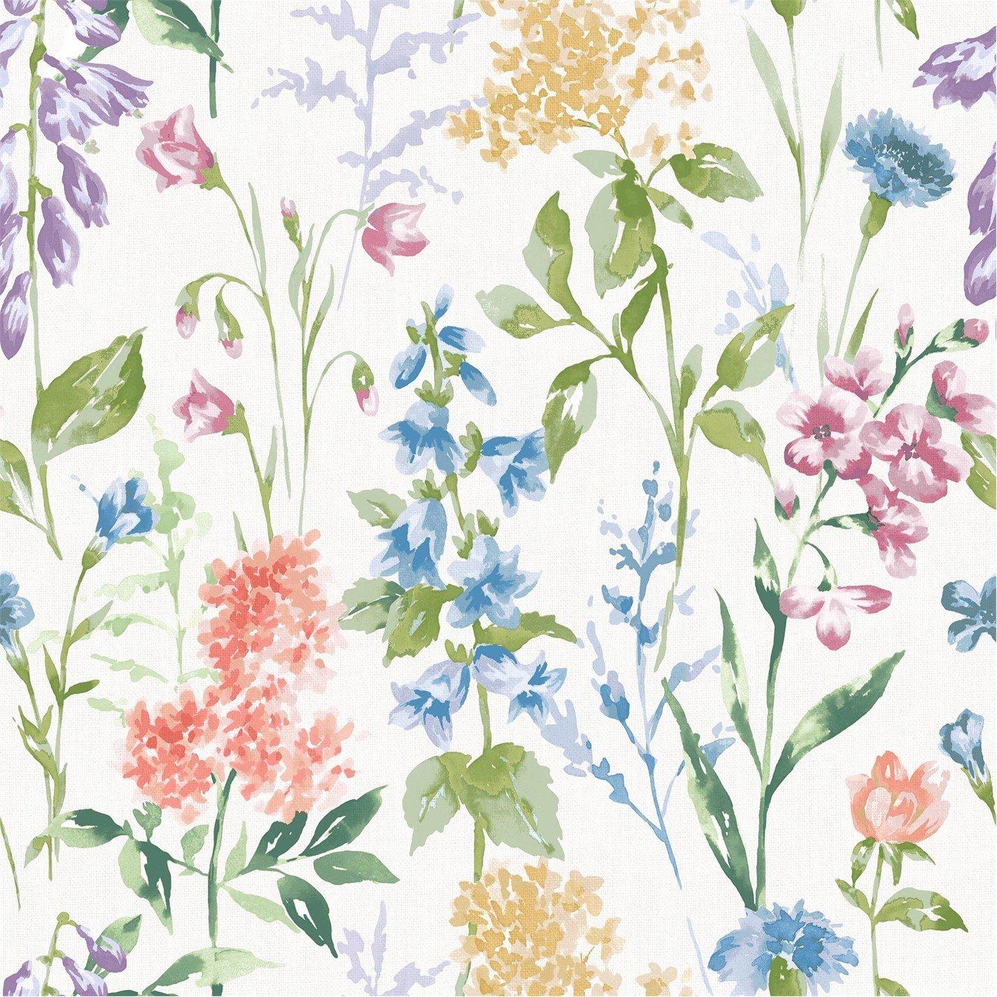 Laura Ashley  Elston Garden Wallpaper - White